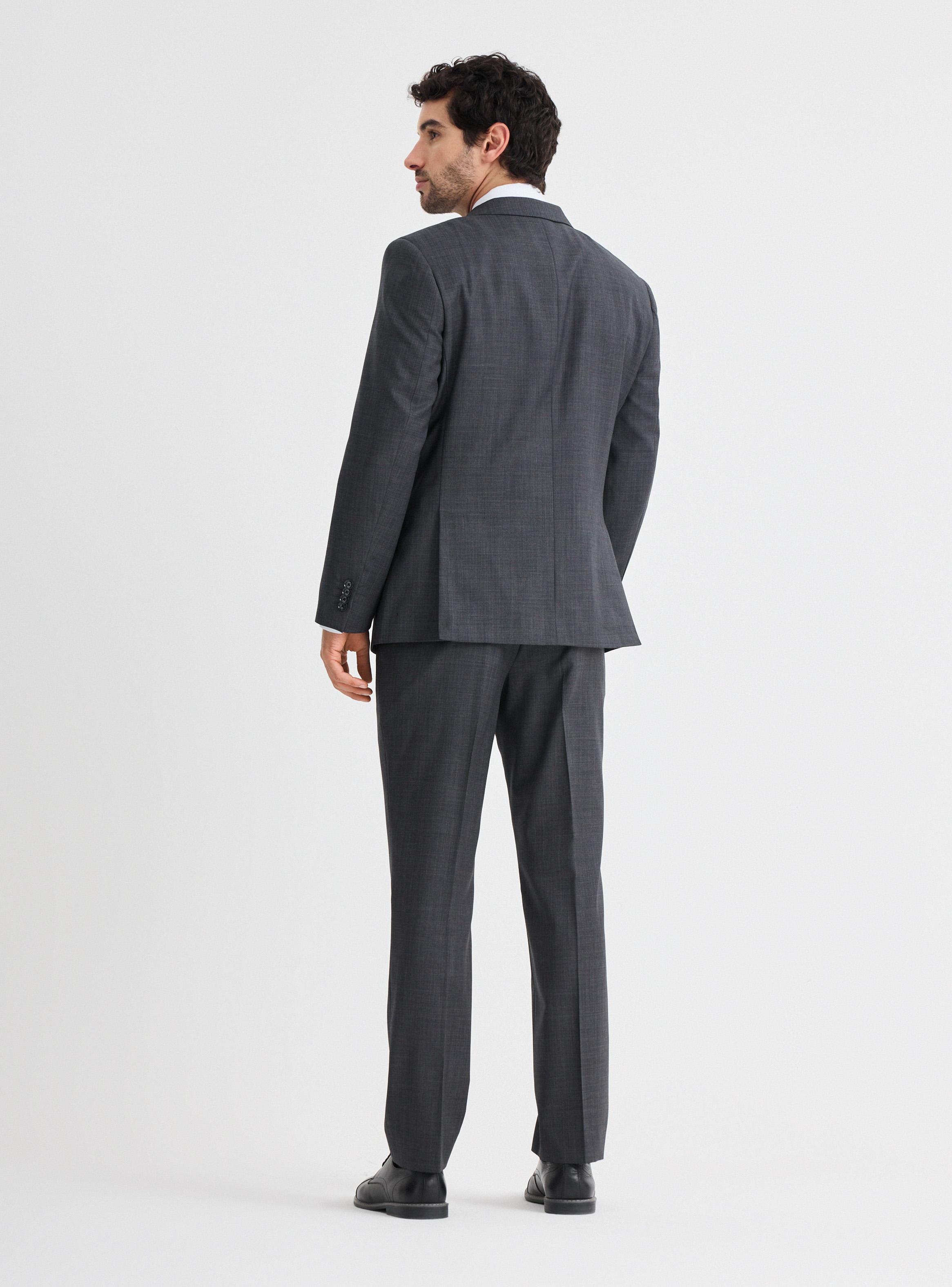 Traje Recto Lana Fantasía-5