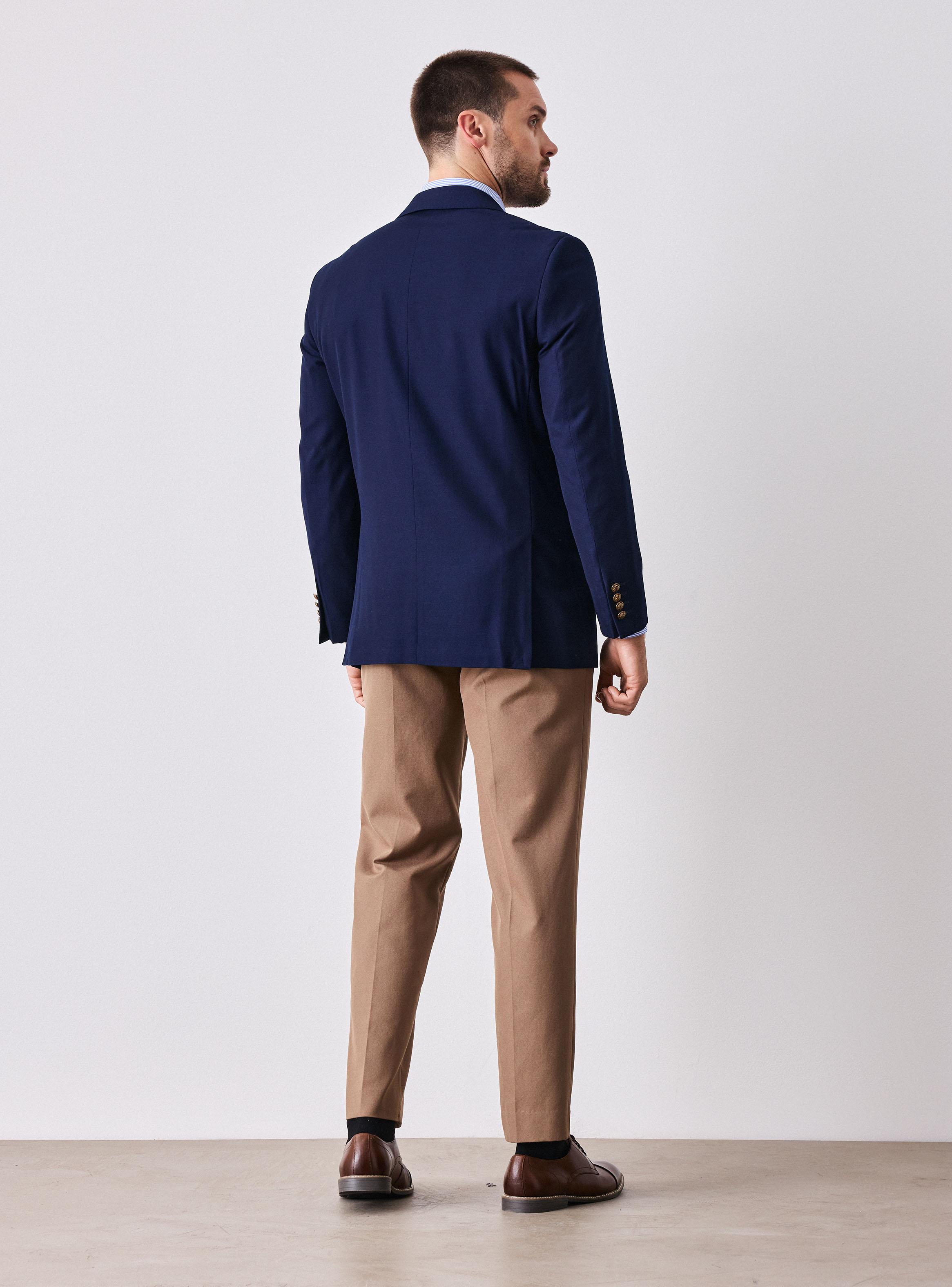 Vestón Botón Metálico Dorado-5