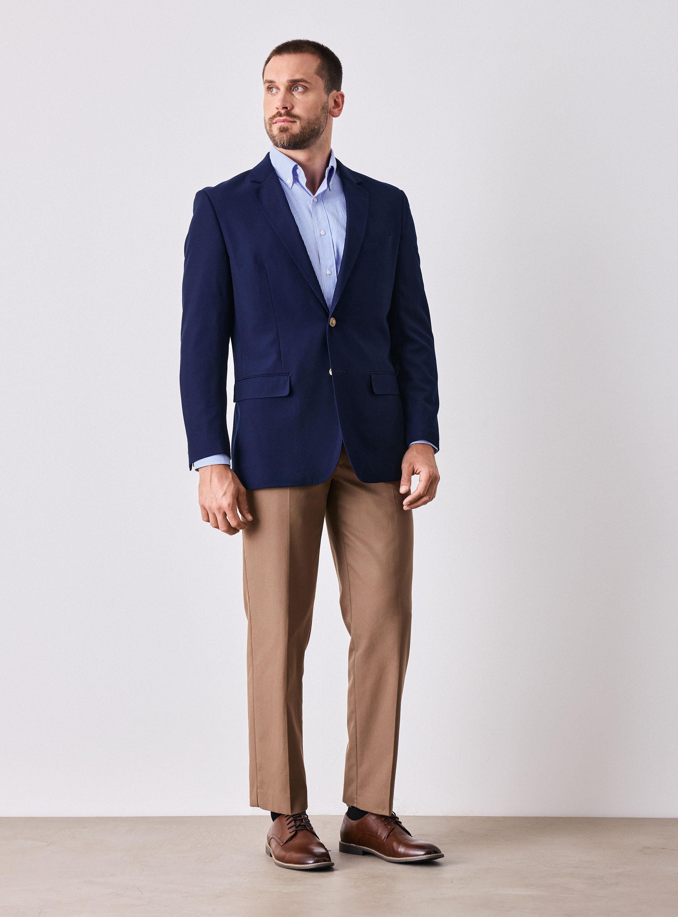 Vestón Botón Metálico Dorado-4