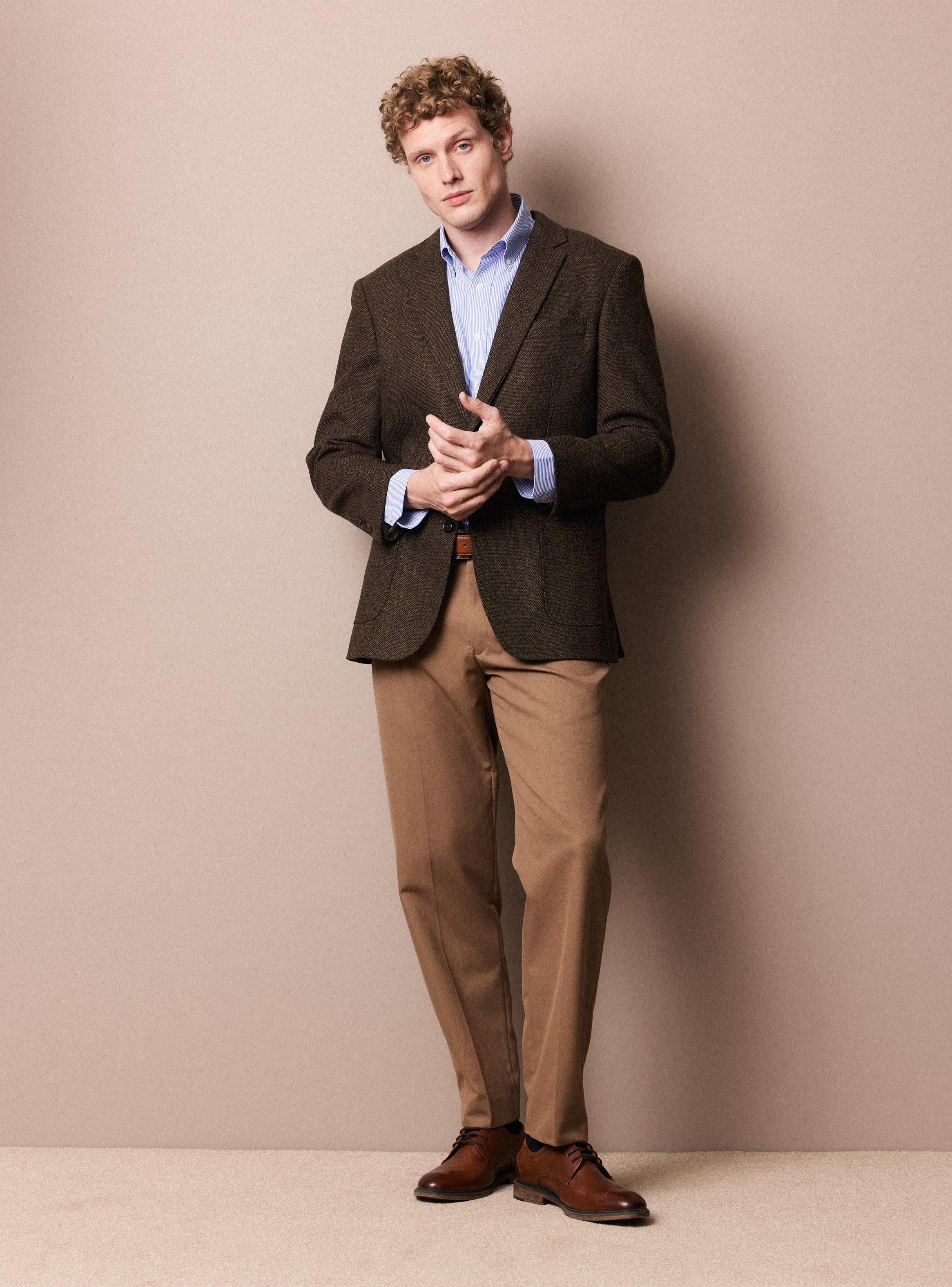 Vestón Tweed Bolsillos de Parche-4