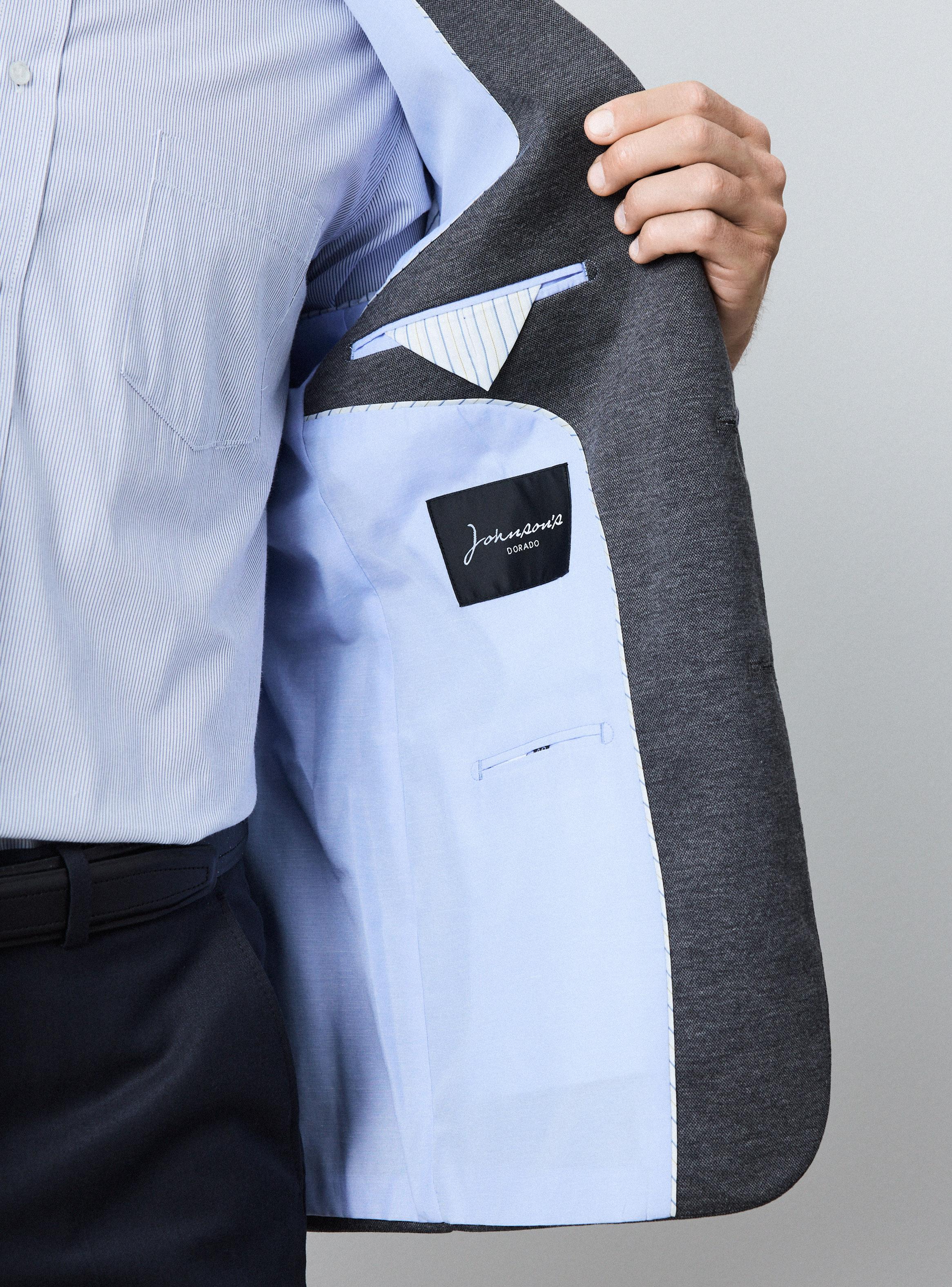 Veston Recto Tela Knit Lisa Color-3