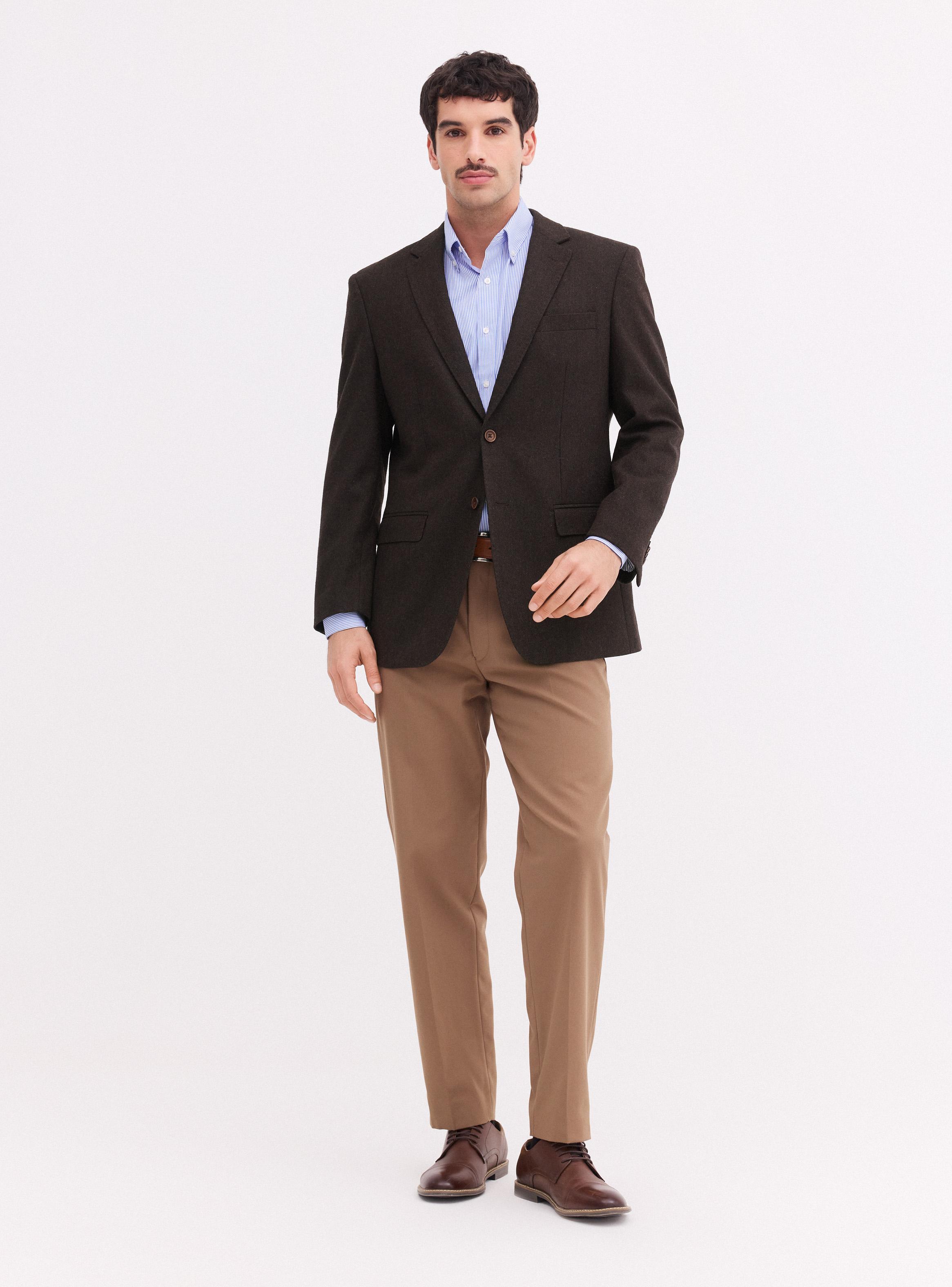 Vestón Recto en Tweed Regular Fit-4