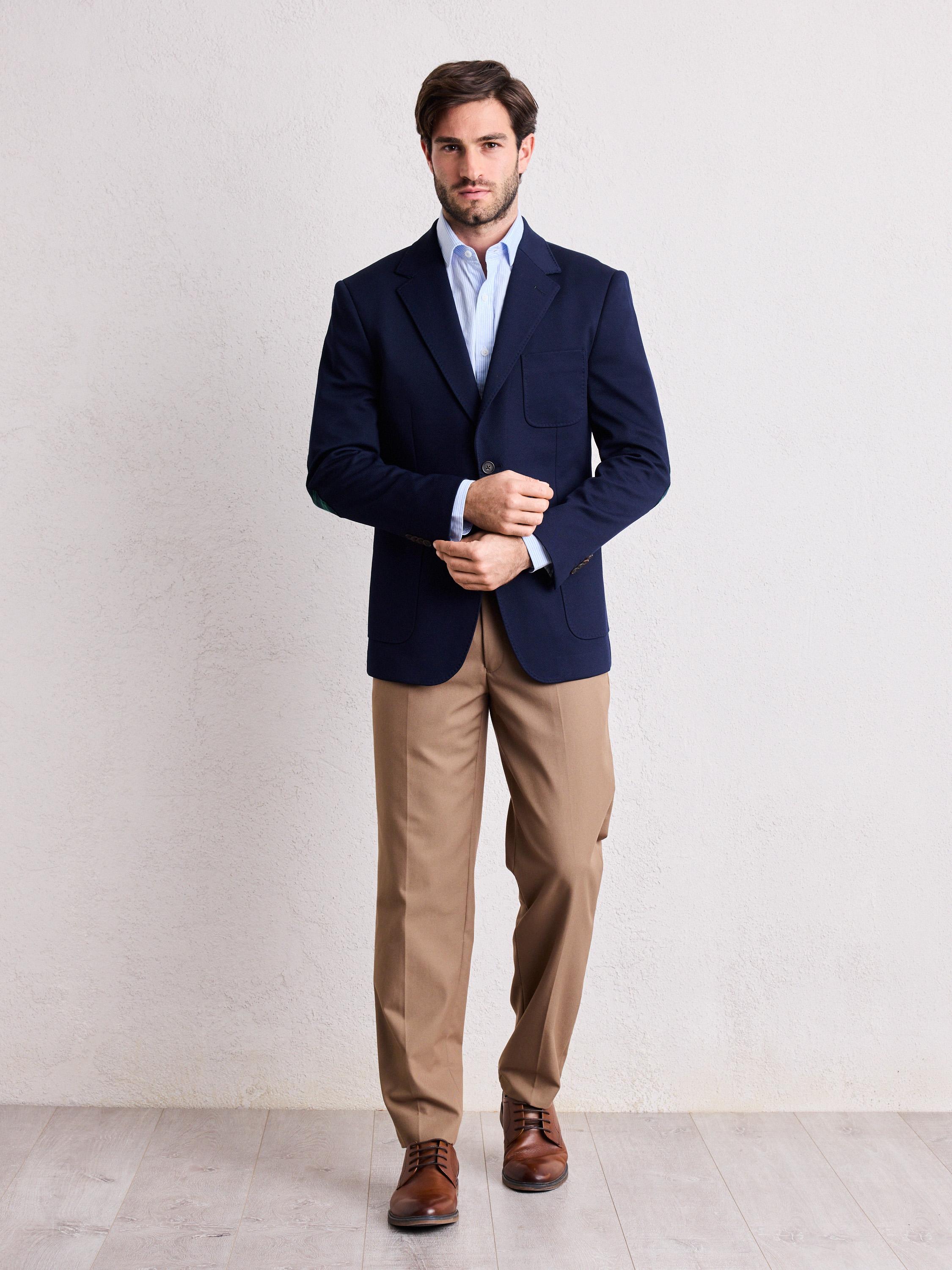 Vestón Recto Solapa Vulta en Punta Texturado-4