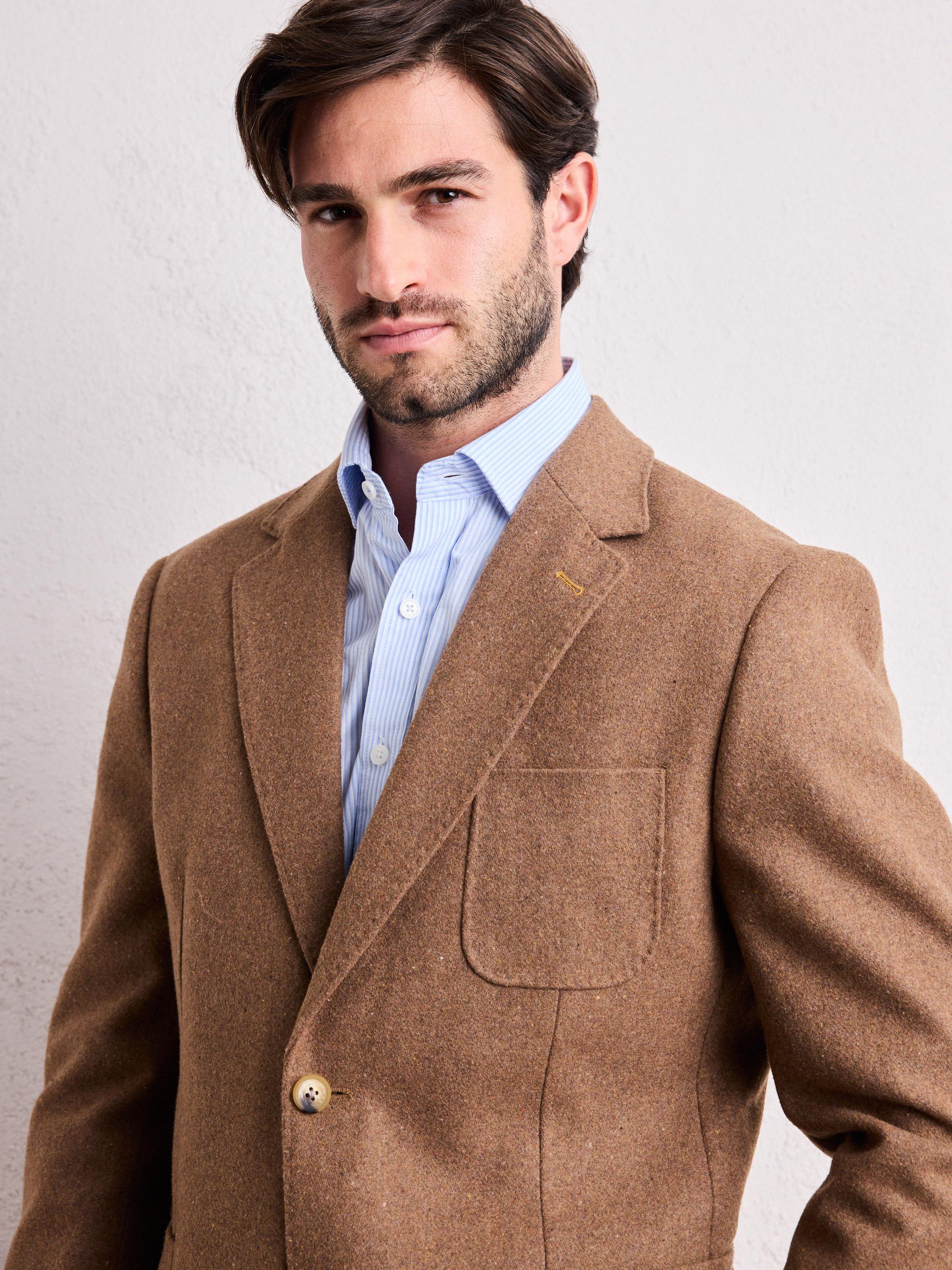 Vestón Recto Paño Liso Colores-2