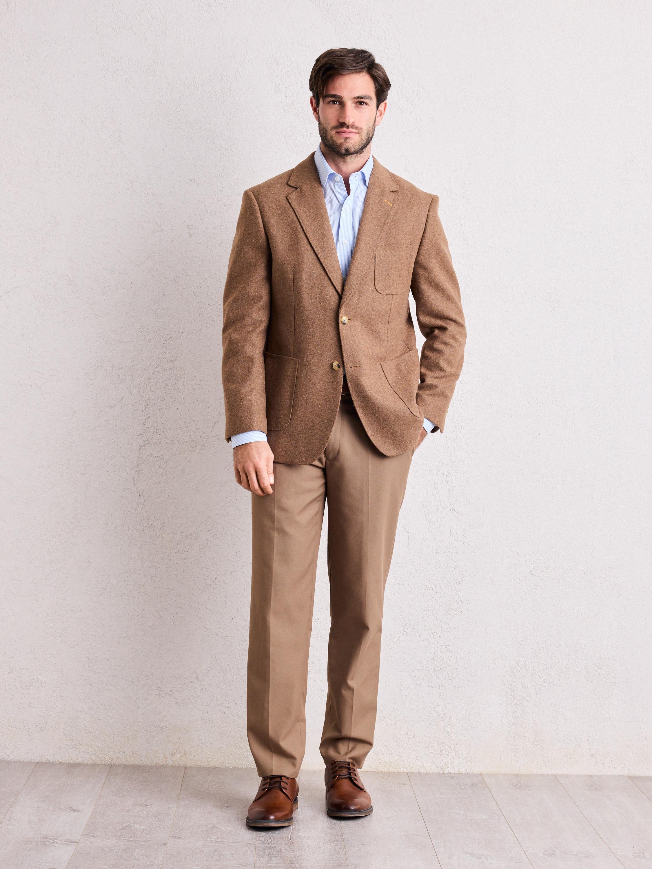 Vestón Recto Paño Liso Colores-4