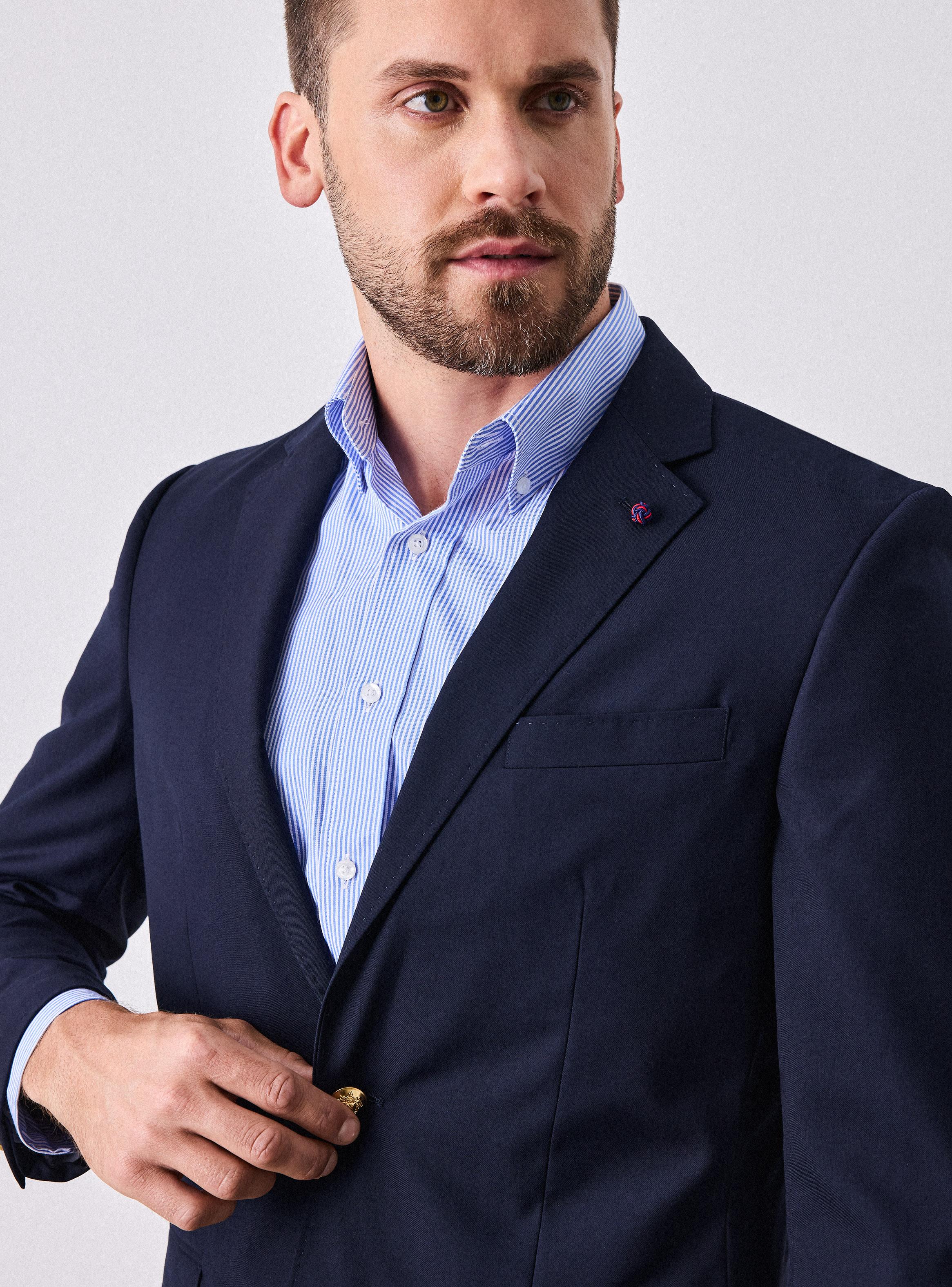 Vestón Recto en Lana-2