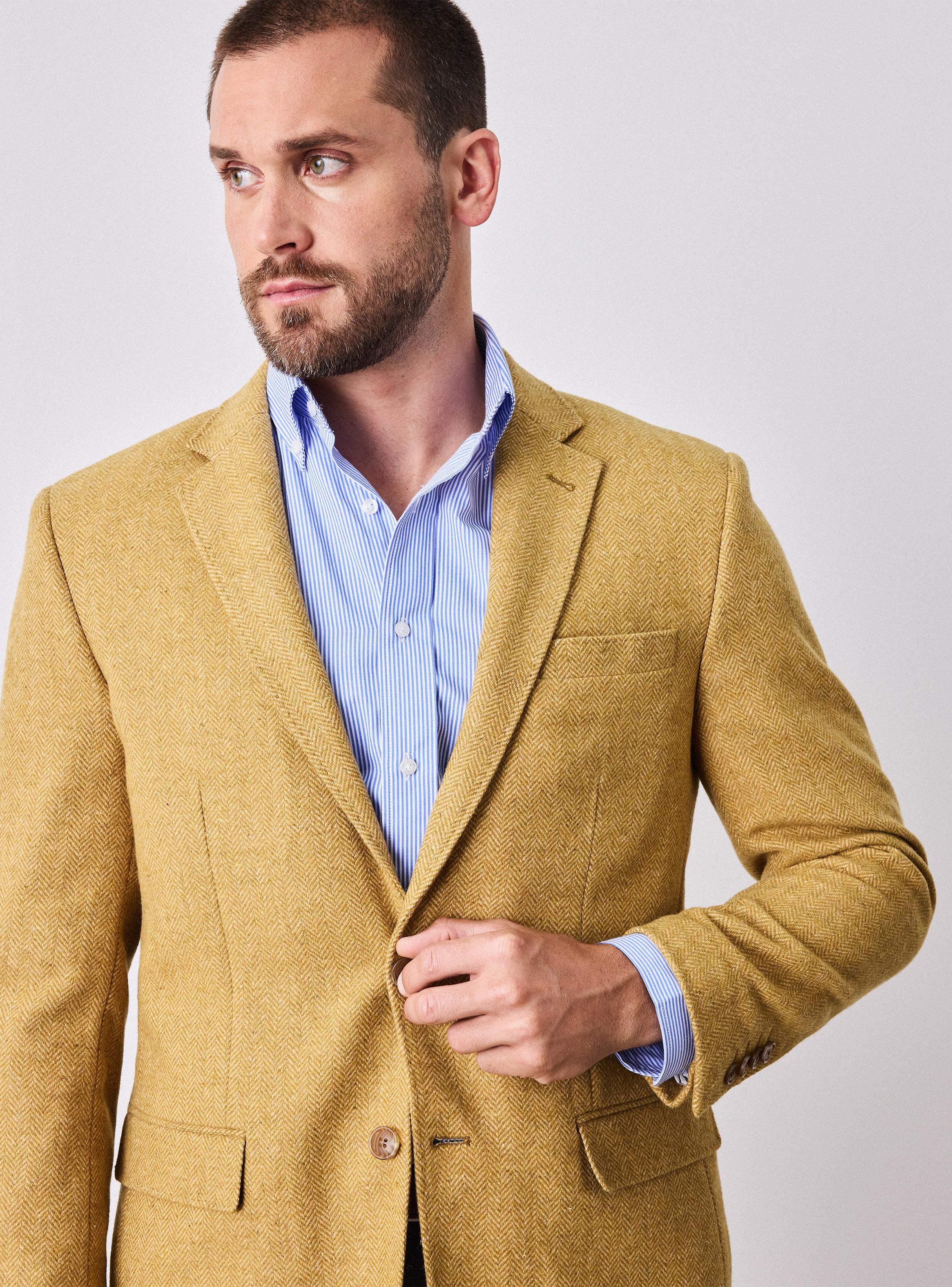 Vestón Recto en Tweed Espigado-2