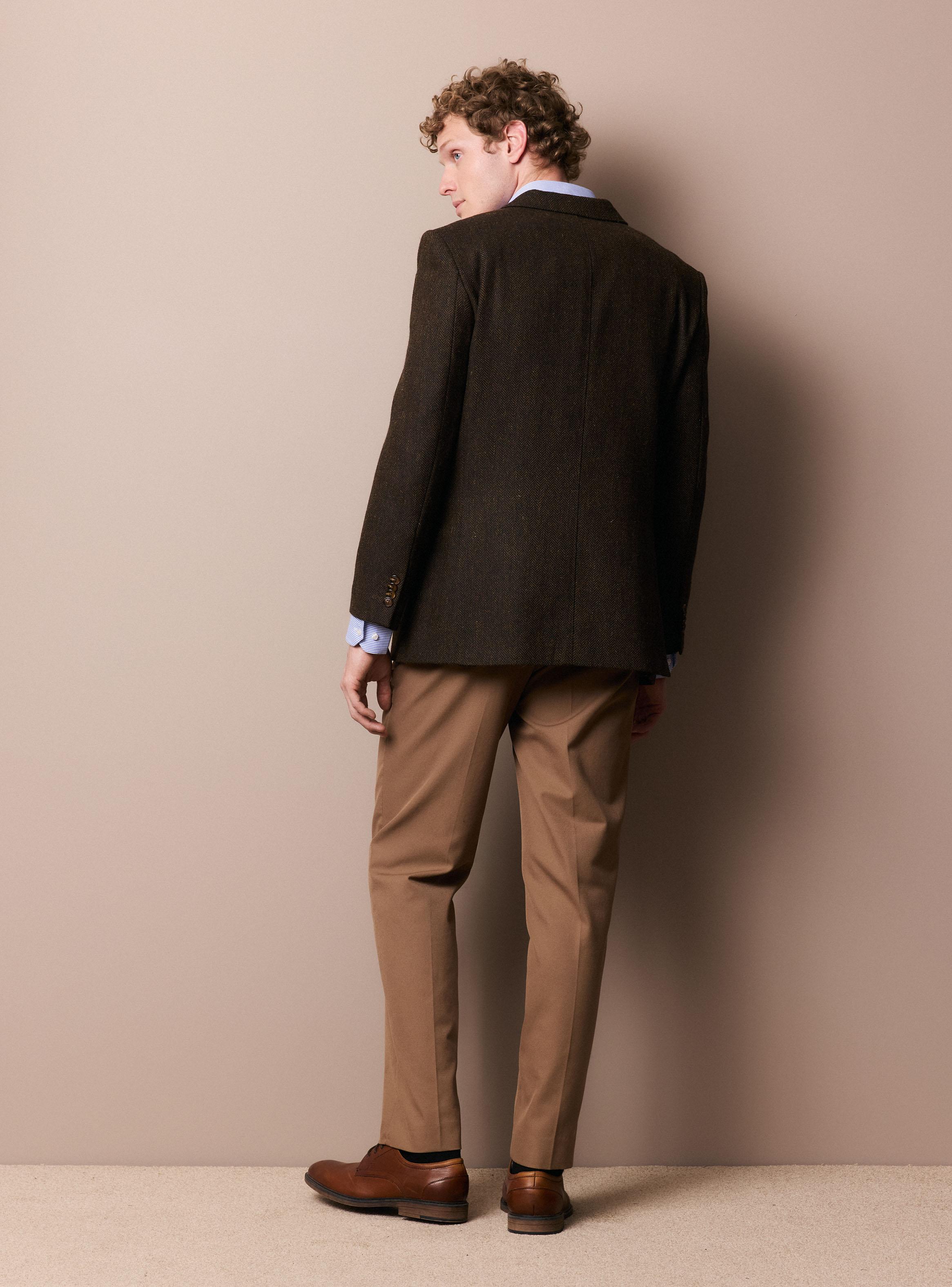 Vestón Recto En Tweed Espigado-5