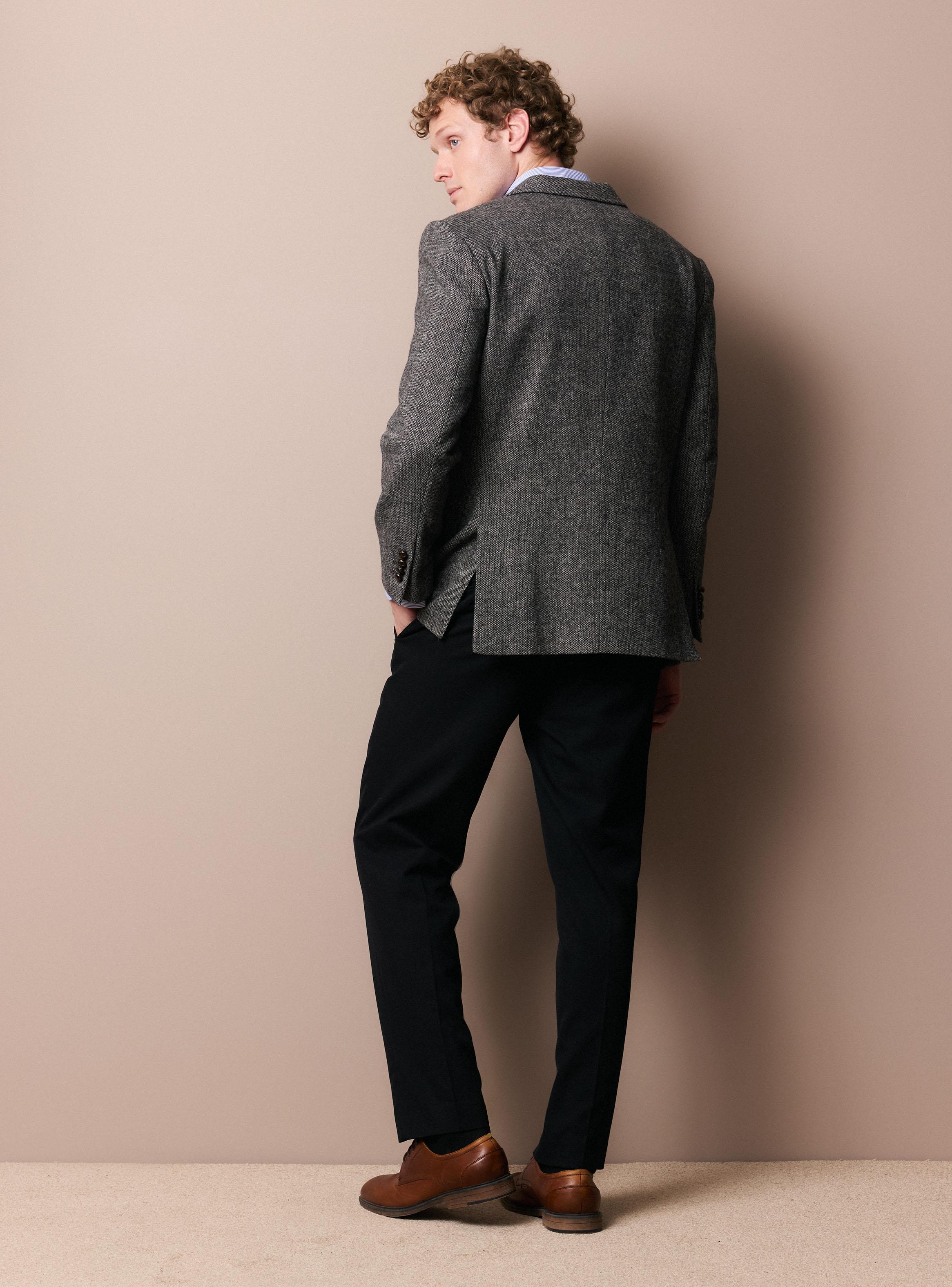 Vestón Tweed con Traba en el Cuello-5