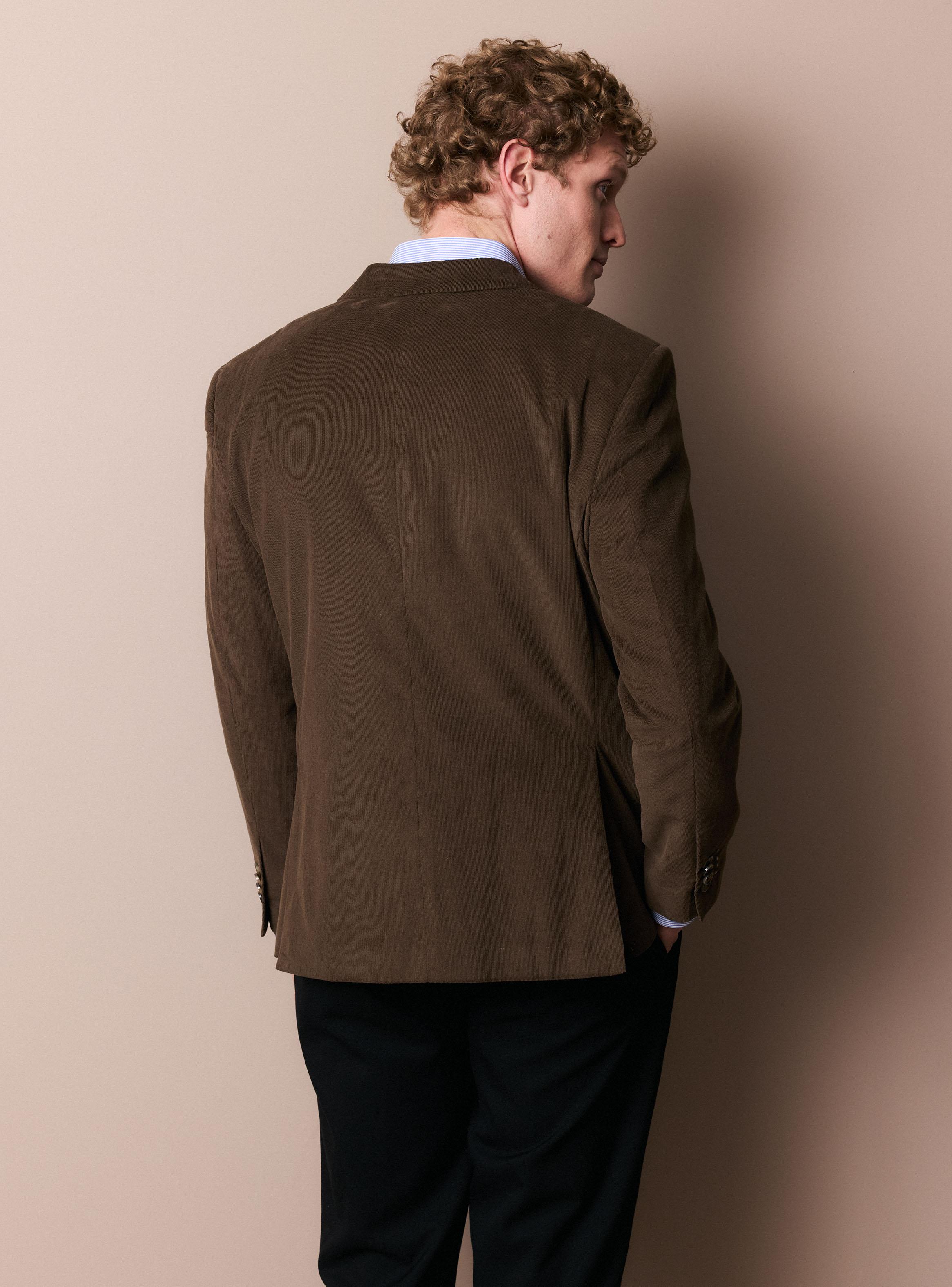 Vestón Recto Cotelé Slim Fit-1