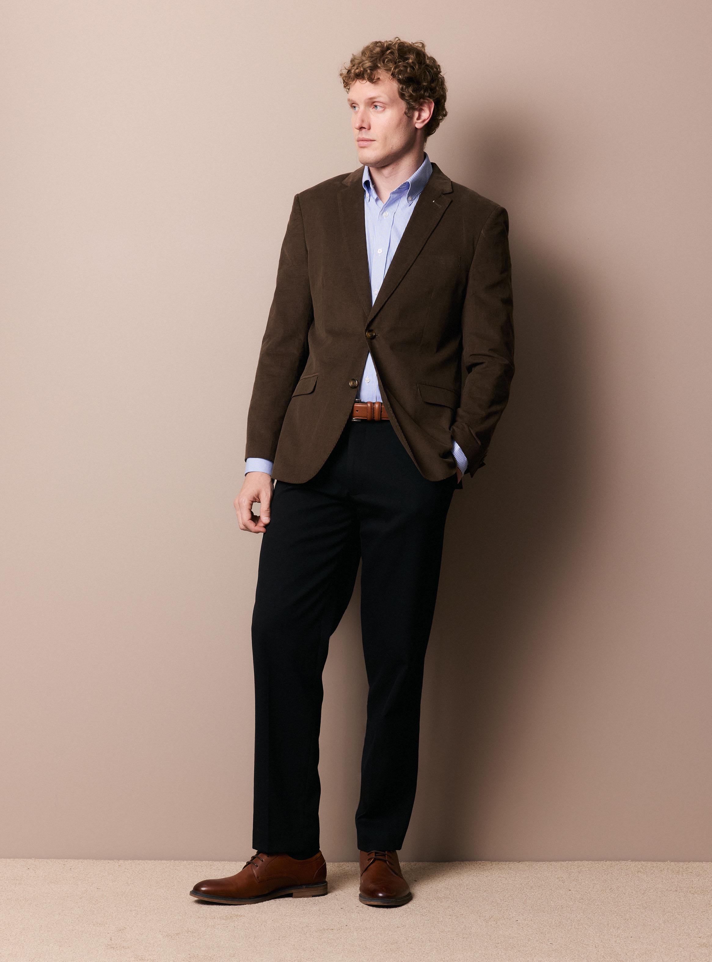 Vestón Recto Cotelé Slim Fit-4