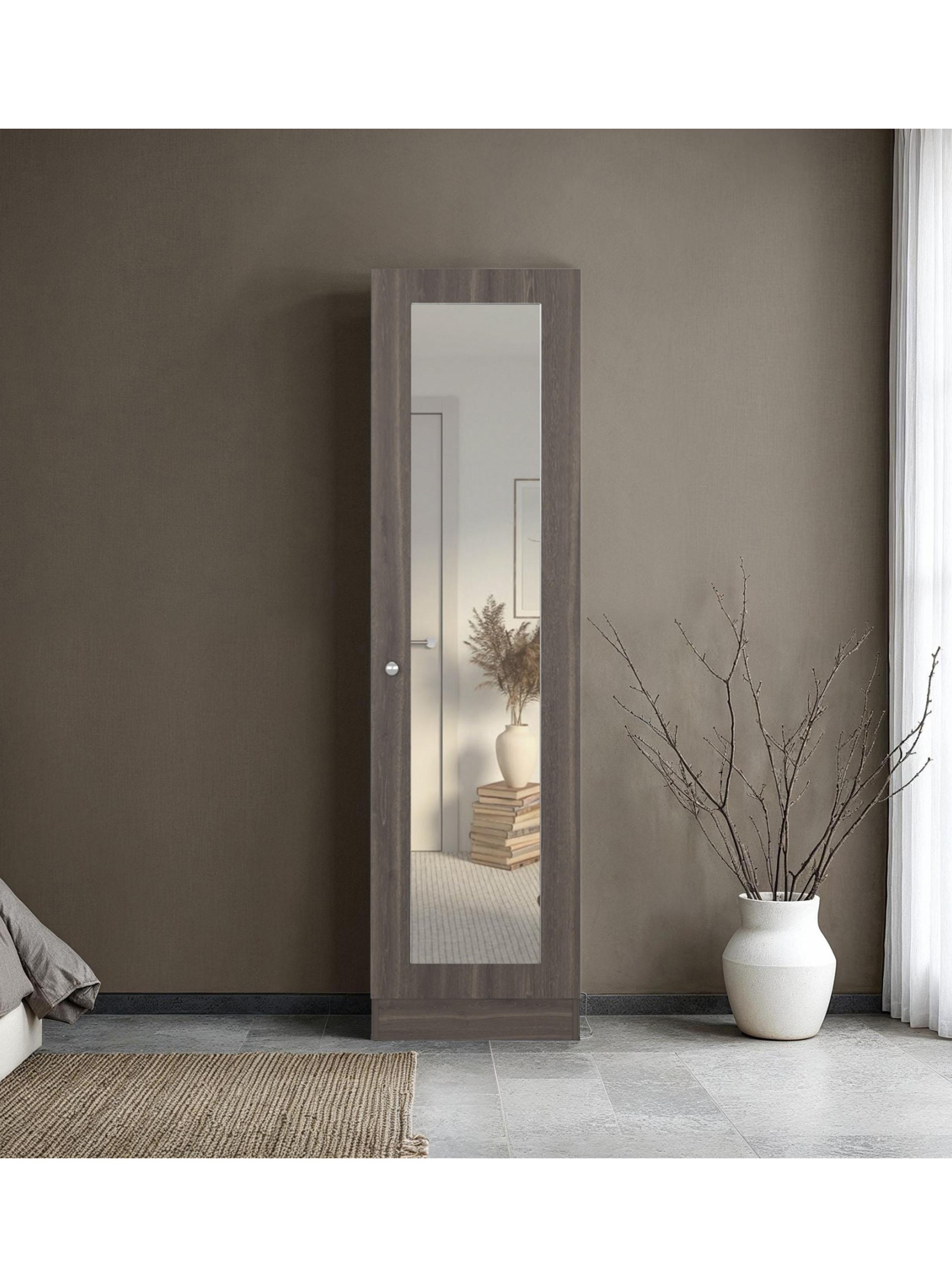 Clóset Praga 1 Puerta Con Espejo Milan 180.1x49.1x30.2 cm-4