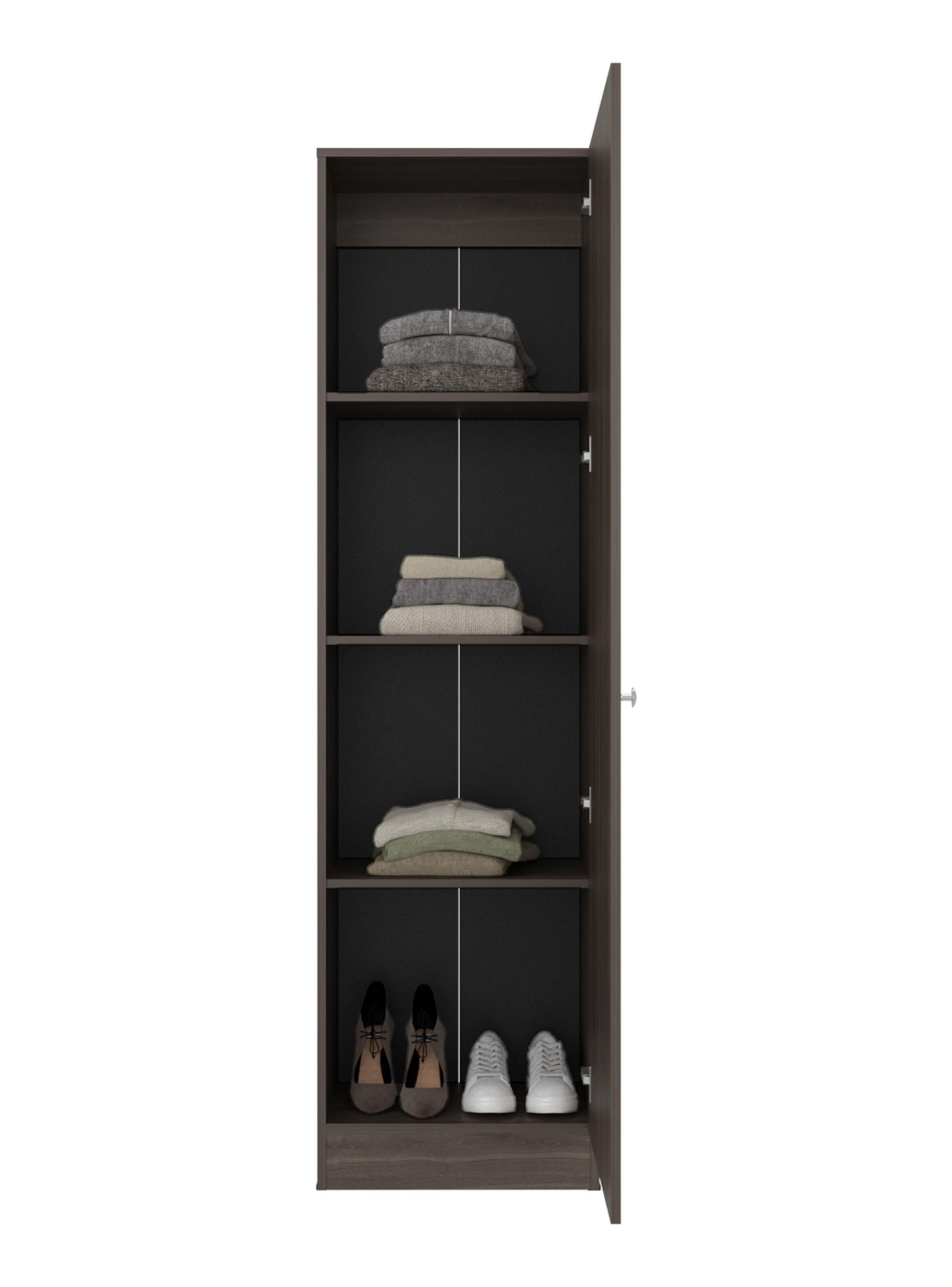 Clóset Praga 1 Puerta Con Espejo Milan 180.1x49.1x30.2 cm-2