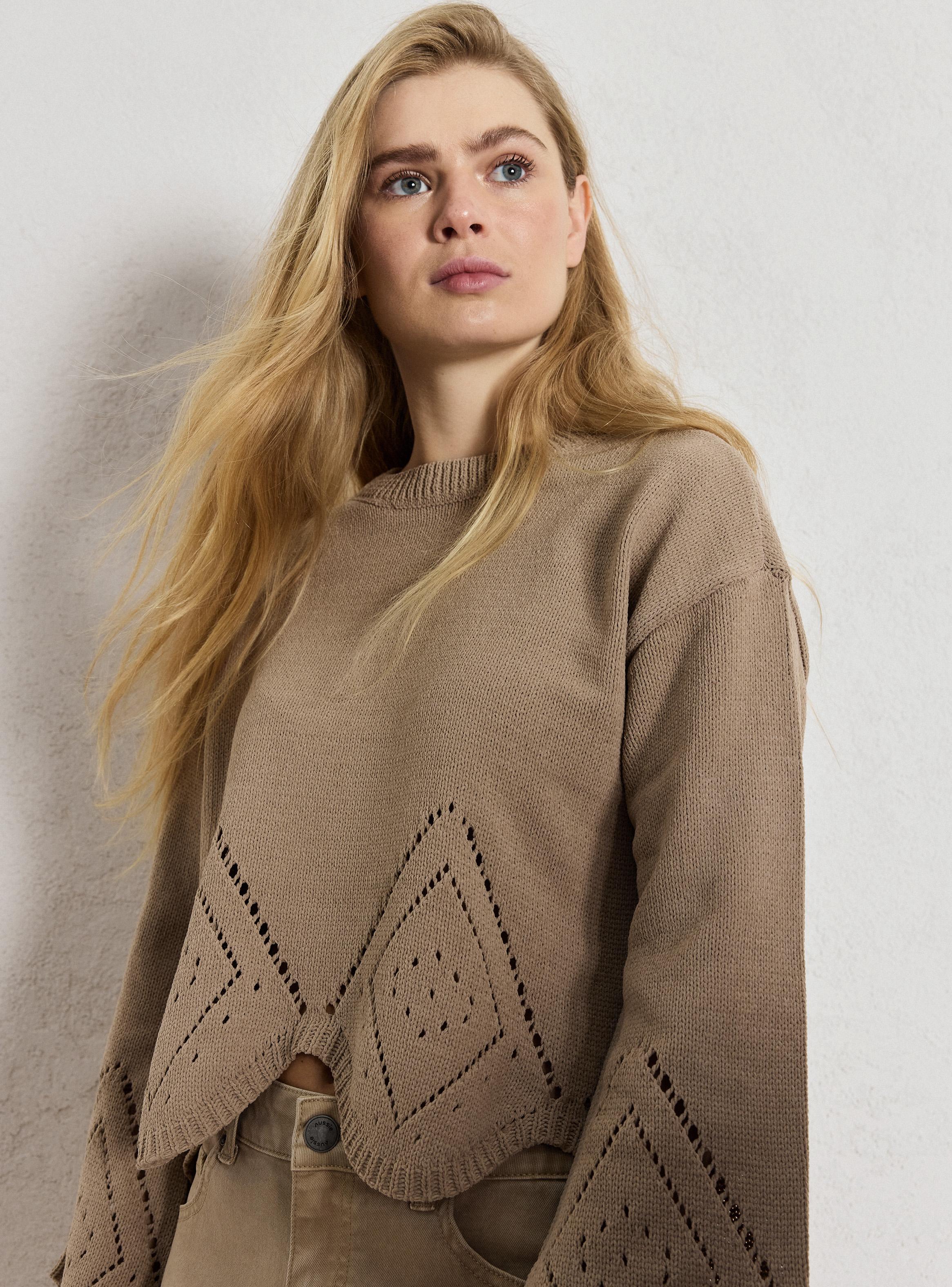 Chaleco Chenille con Detalles Mangas-2