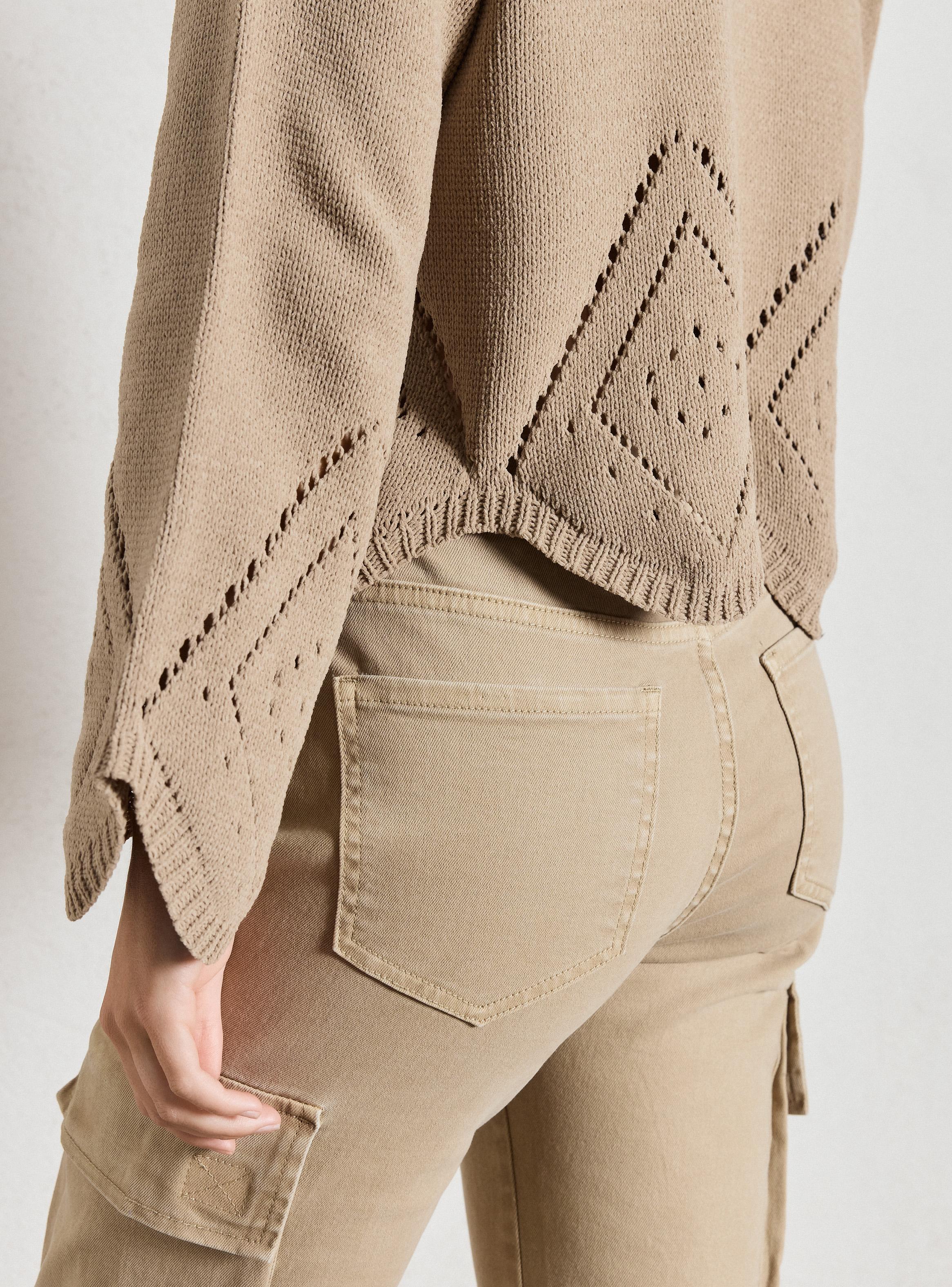 Chaleco Chenille con Detalles Mangas-3