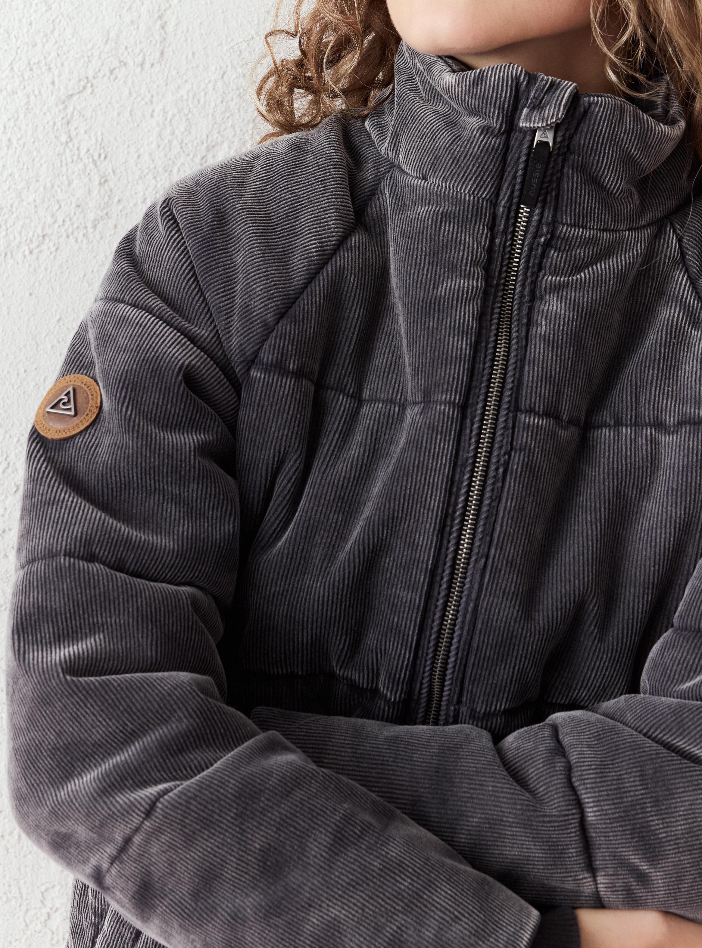 Parka Cotelé con Acid Wash-2