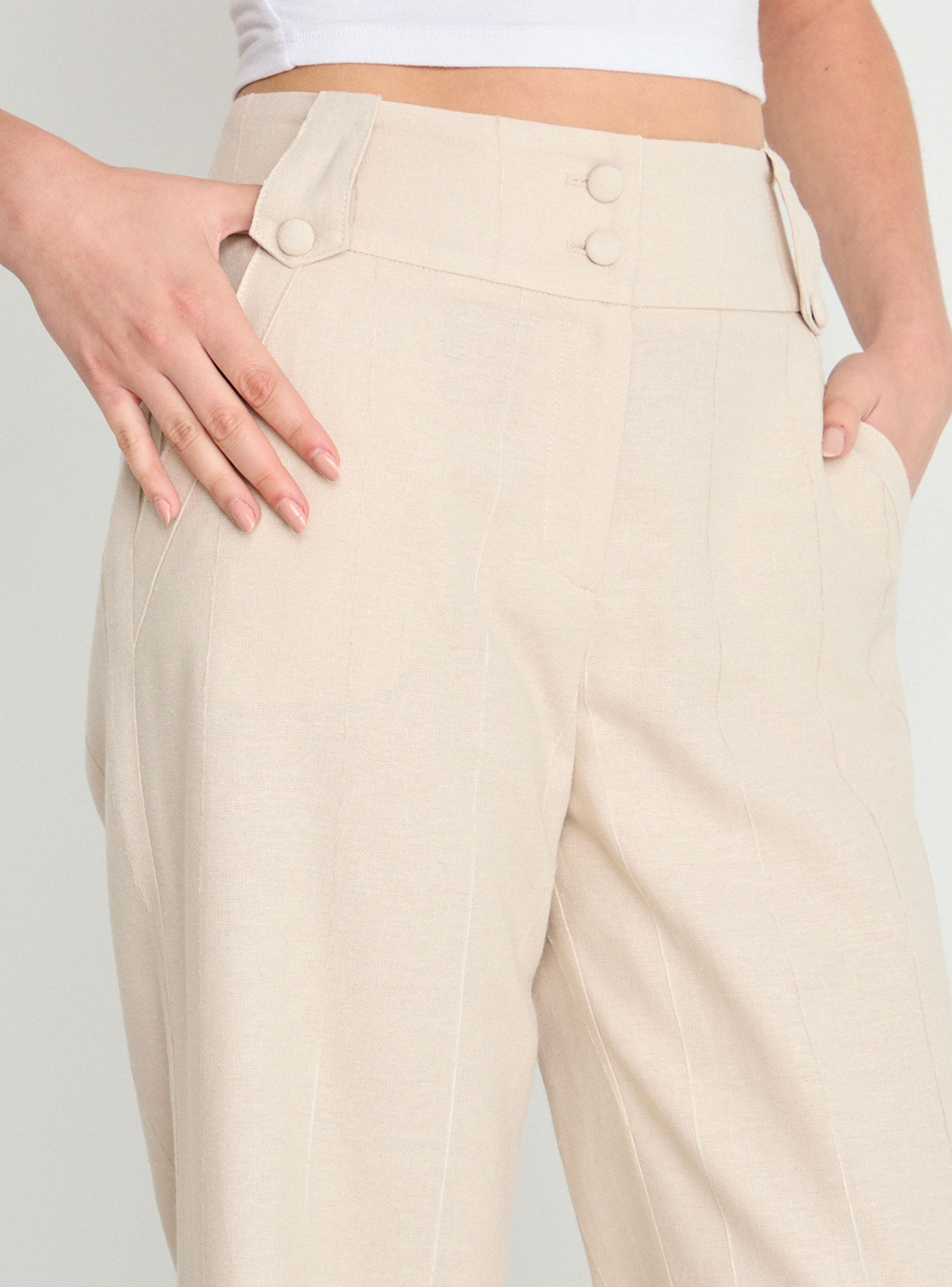 Pantalón Liso Wide Leg Cierre Nailon-2