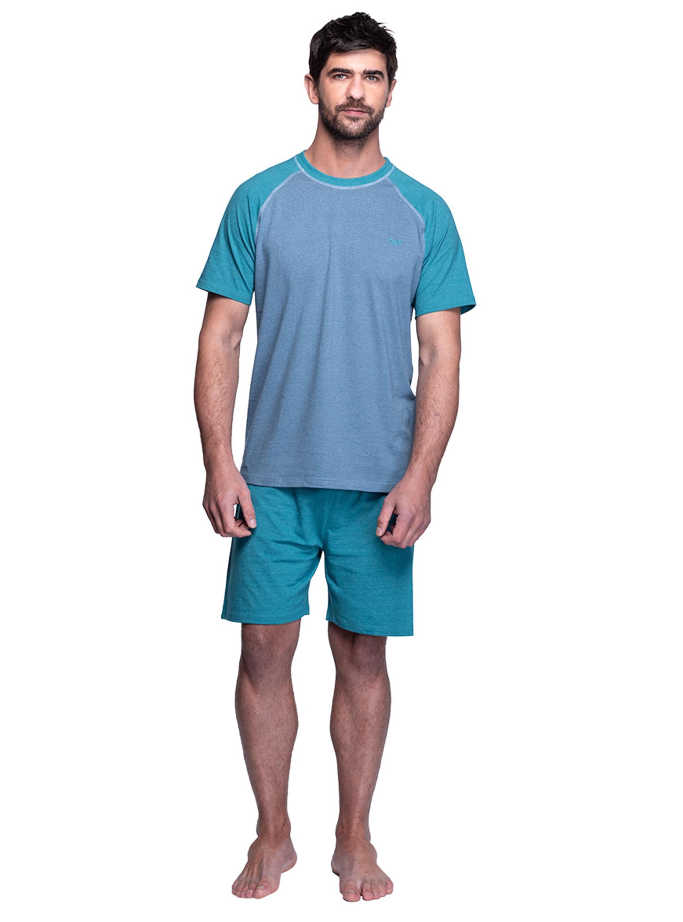 Pijama de Algodón Color 2 Piezas-3