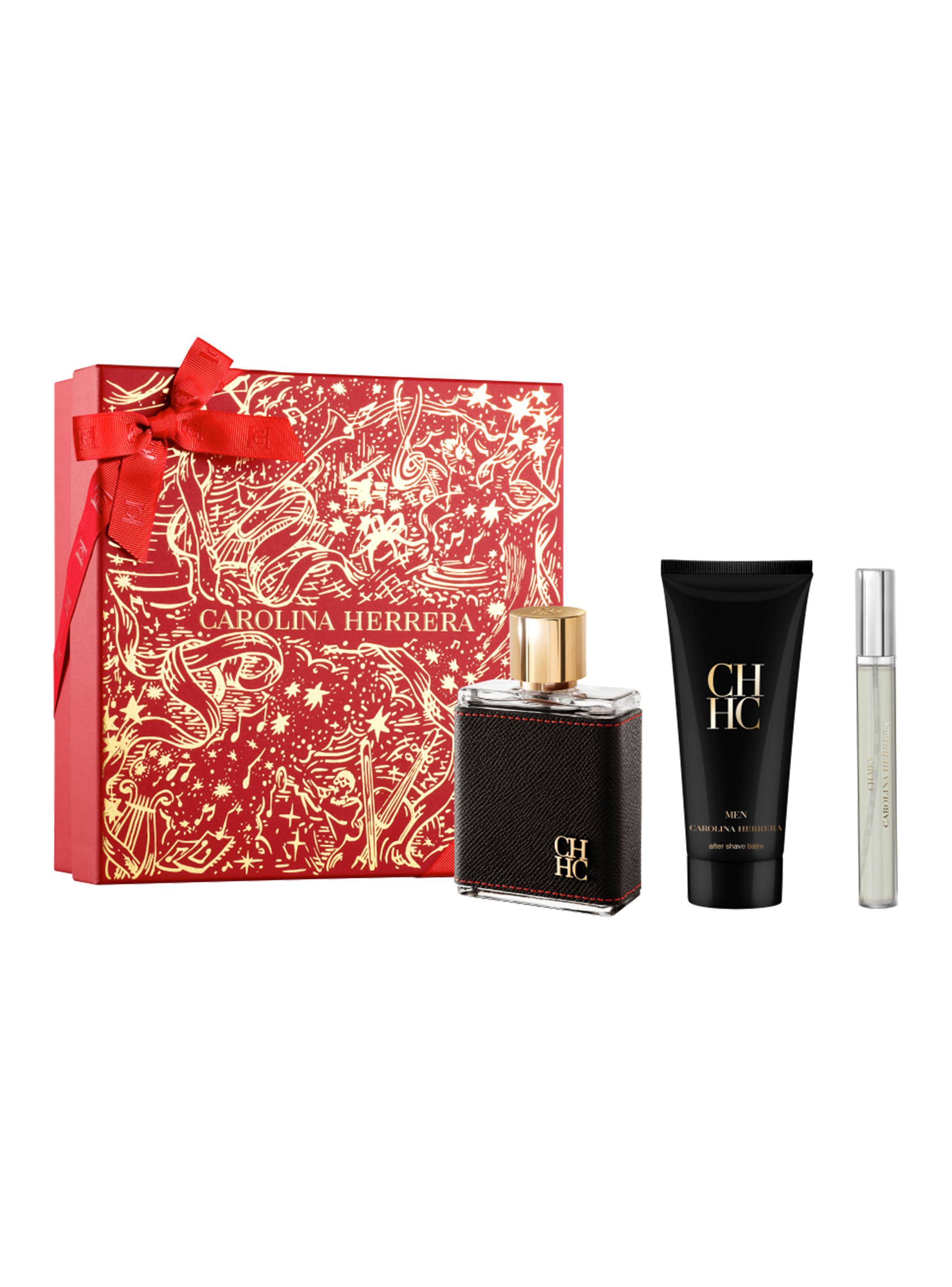 Set Perfume CH Men EDT Hombre 100 ml + Bálsamo After Shave 100 ml + EDT 10 ml-0