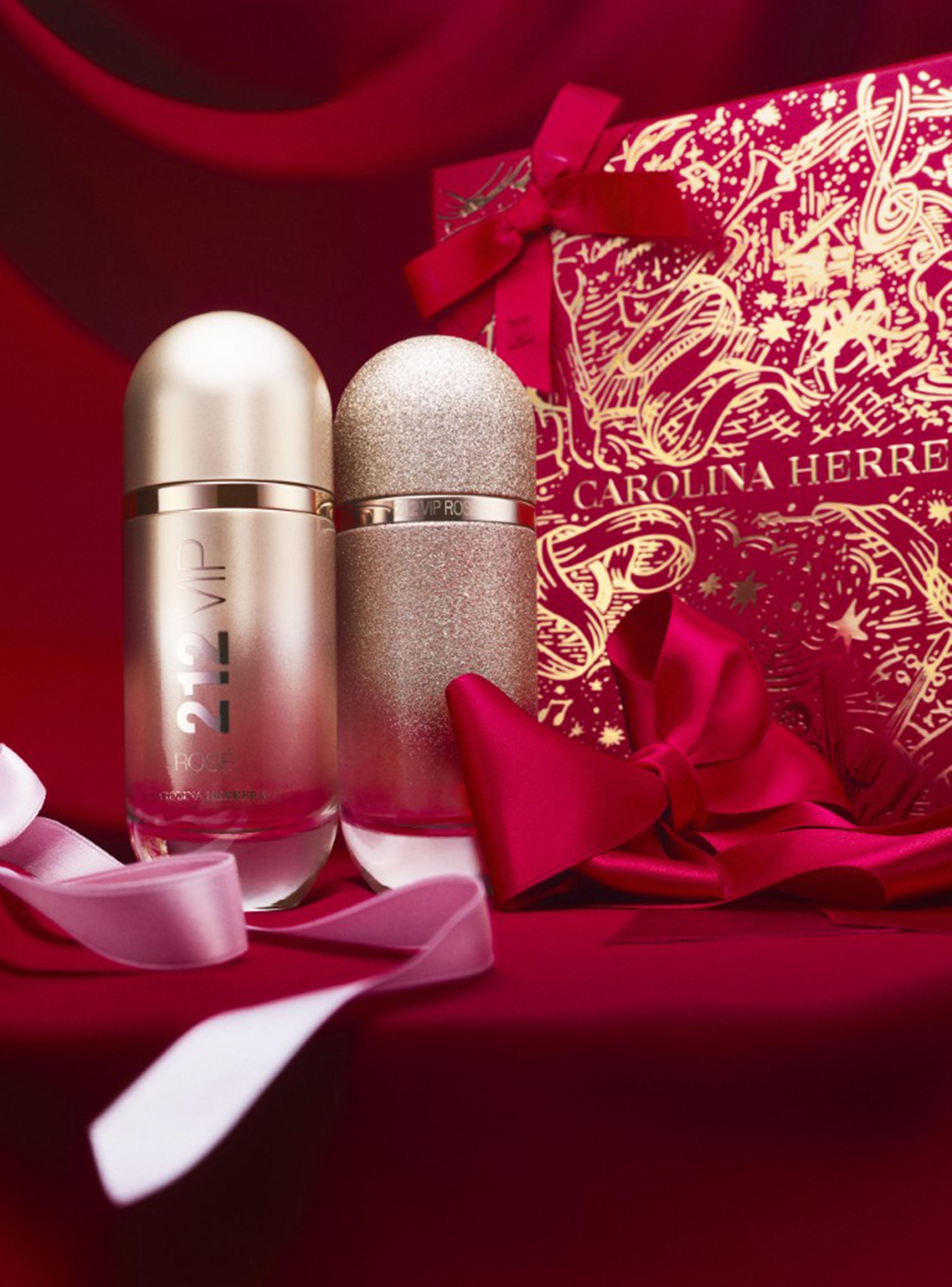 Set Perfume 212 VIP Rosé EDP Mujer 80 ml + Loción Corporal 100 ml + EDP 10 ml Carolina Herrera-2