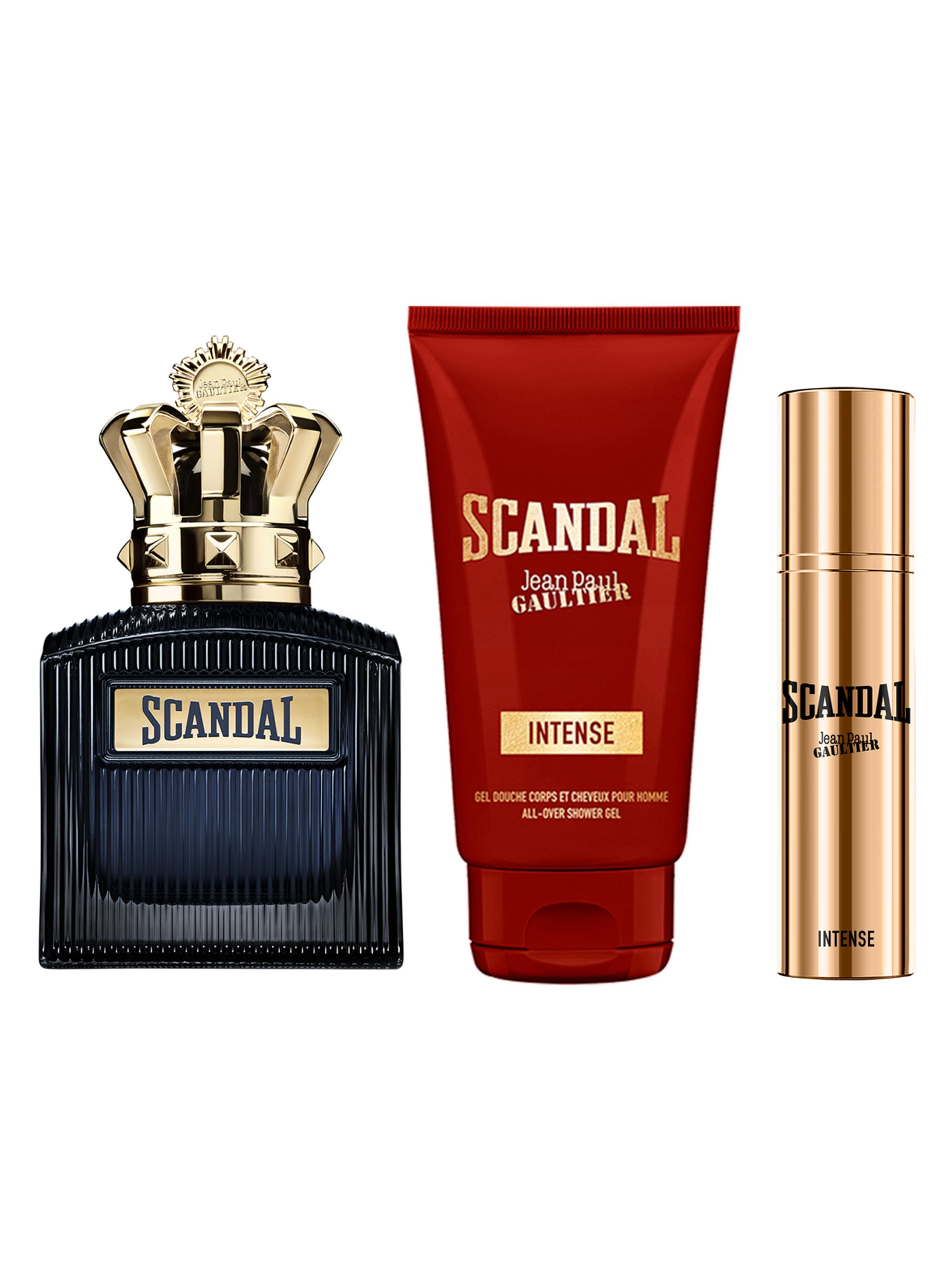 Set Perfume Scandal Intense EDP Hombre 100 ml + Gel de Baño 75 ml + Spritzer 10 ml-1