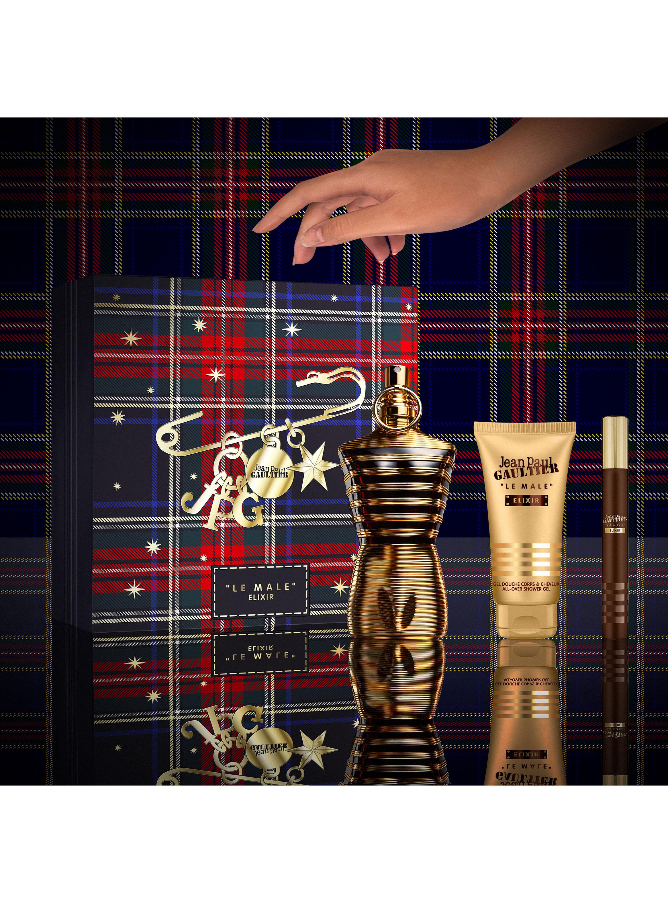 Set Perfume Le Male Elixir Parfum Hombre 125 ml + All-Over Gel de Baño 75 ml + Parfum 10 ml-3