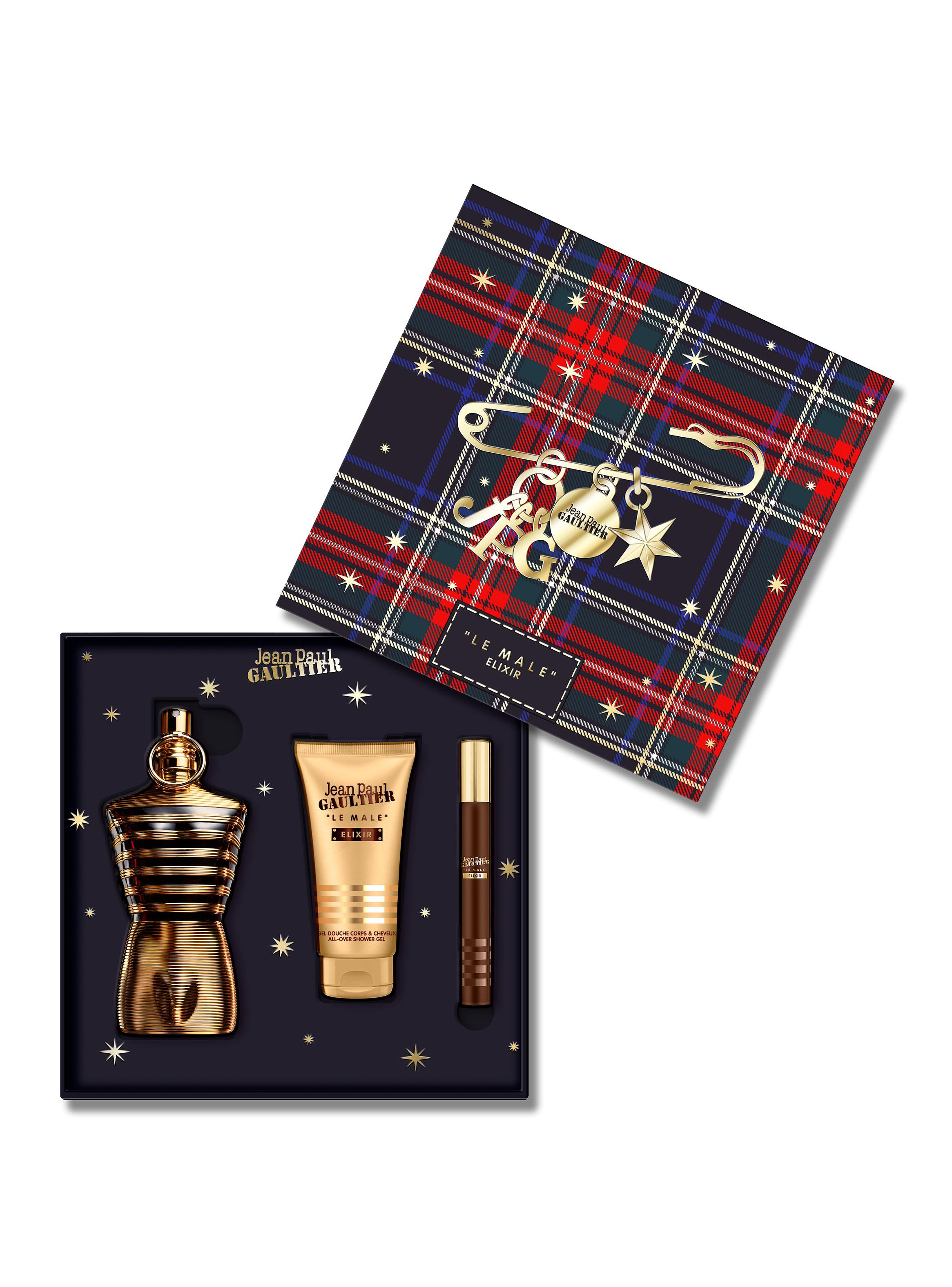 Set Perfume Le Male Elixir Parfum Hombre 125 ml + All-Over Gel de Baño 75 ml + Parfum 10 ml-2