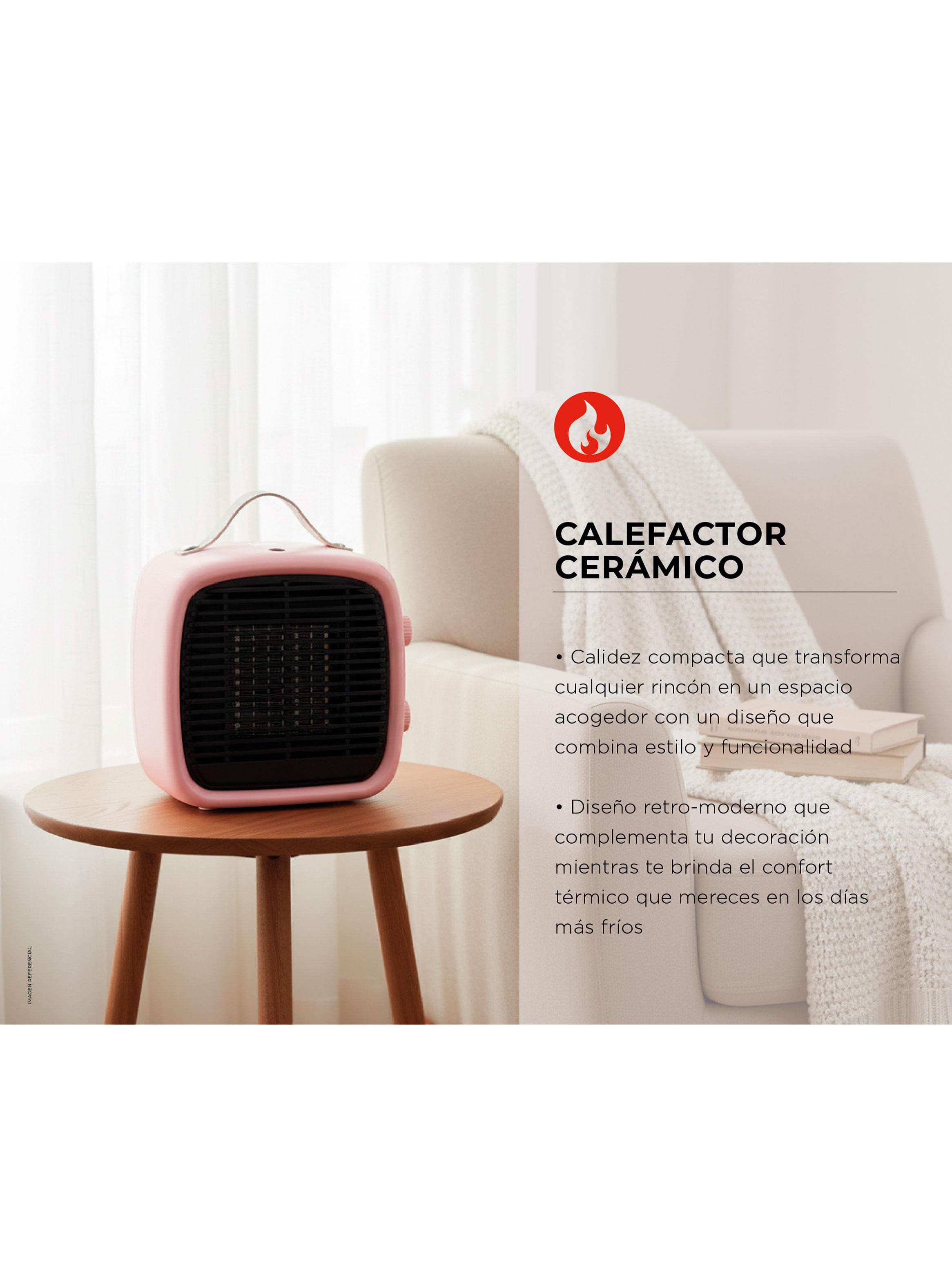 Calefactor Cerámico 1200W Rosado-3