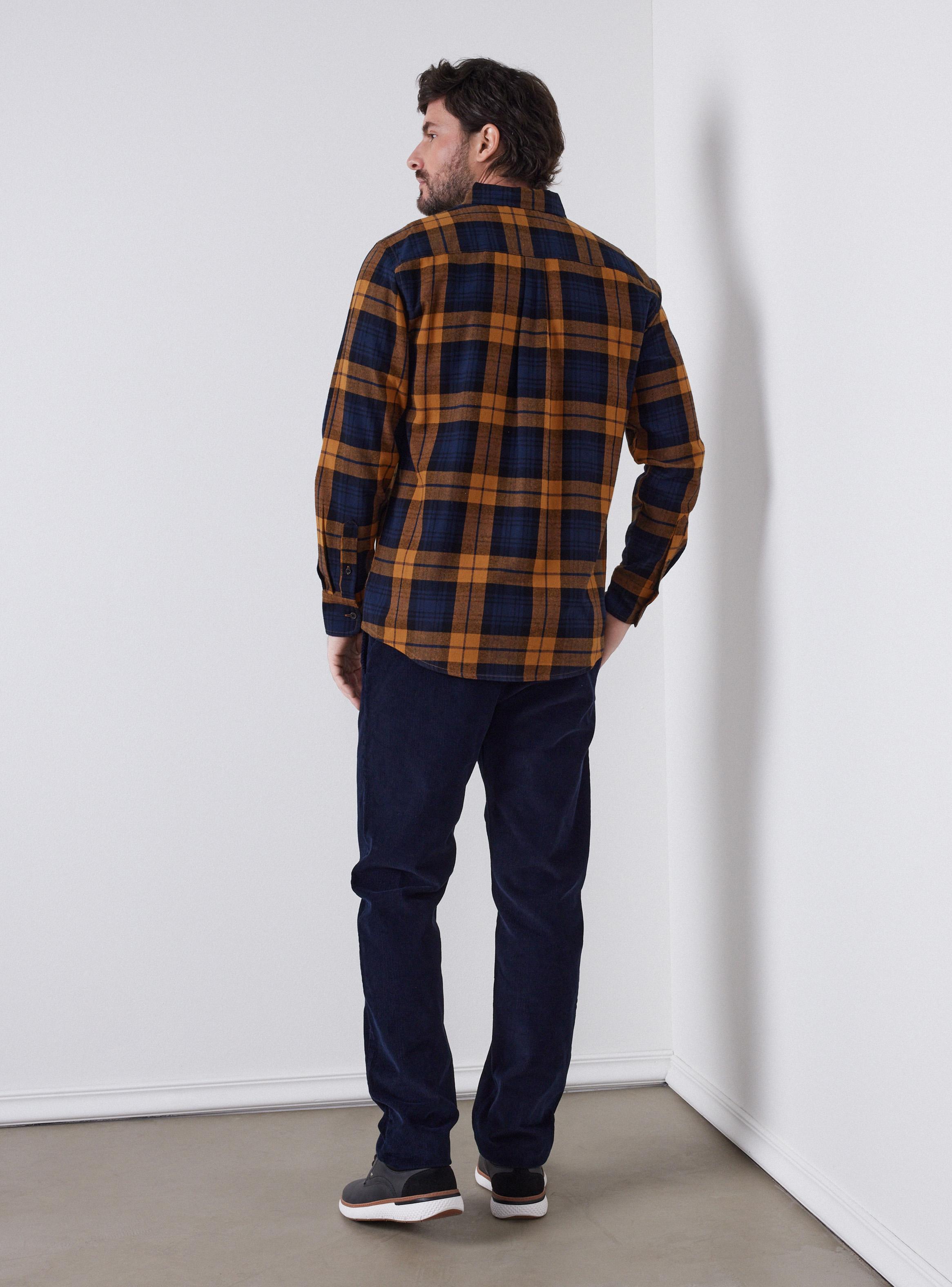 Camisa Franela Checks Manga Larga-5