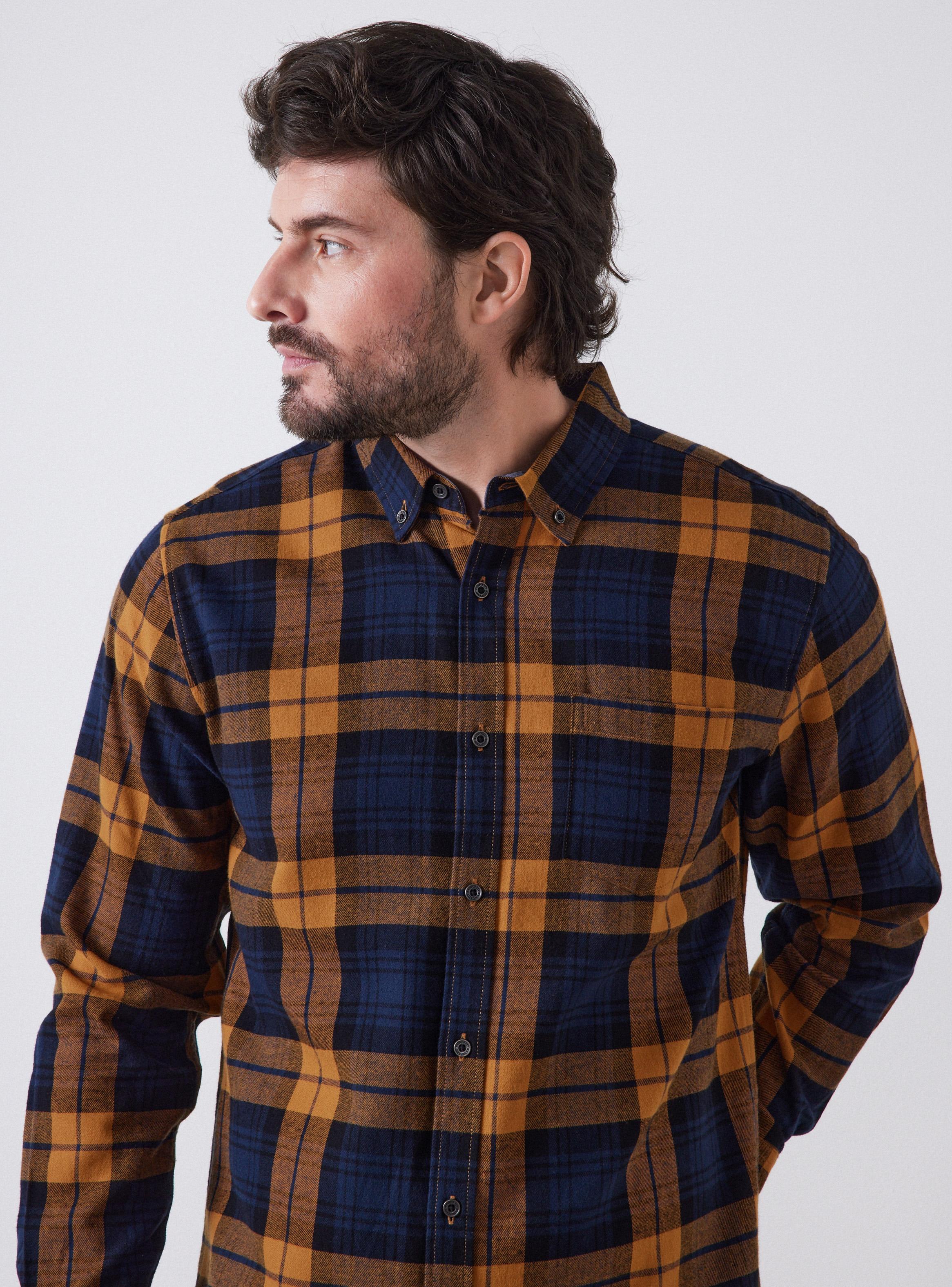 Camisa Franela Checks Manga Larga-2