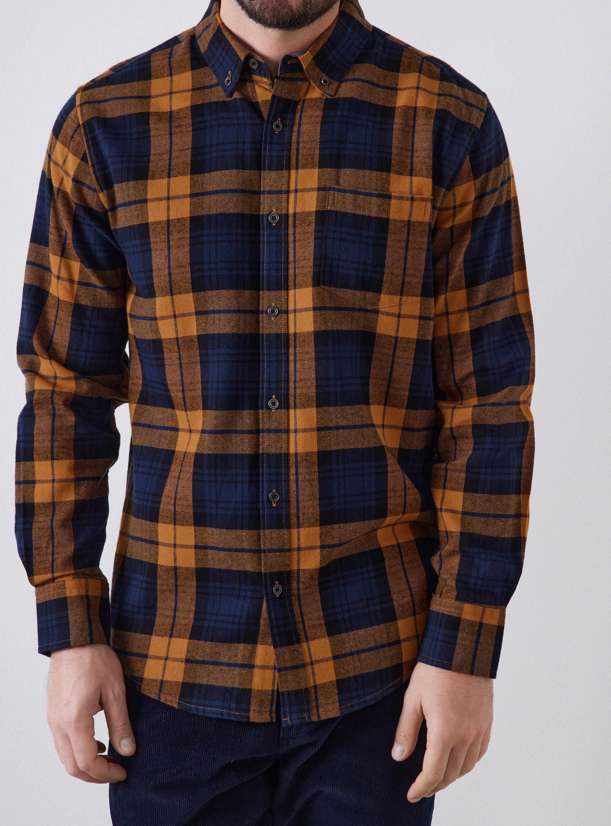 Camisa Franela Checks Manga Larga-3