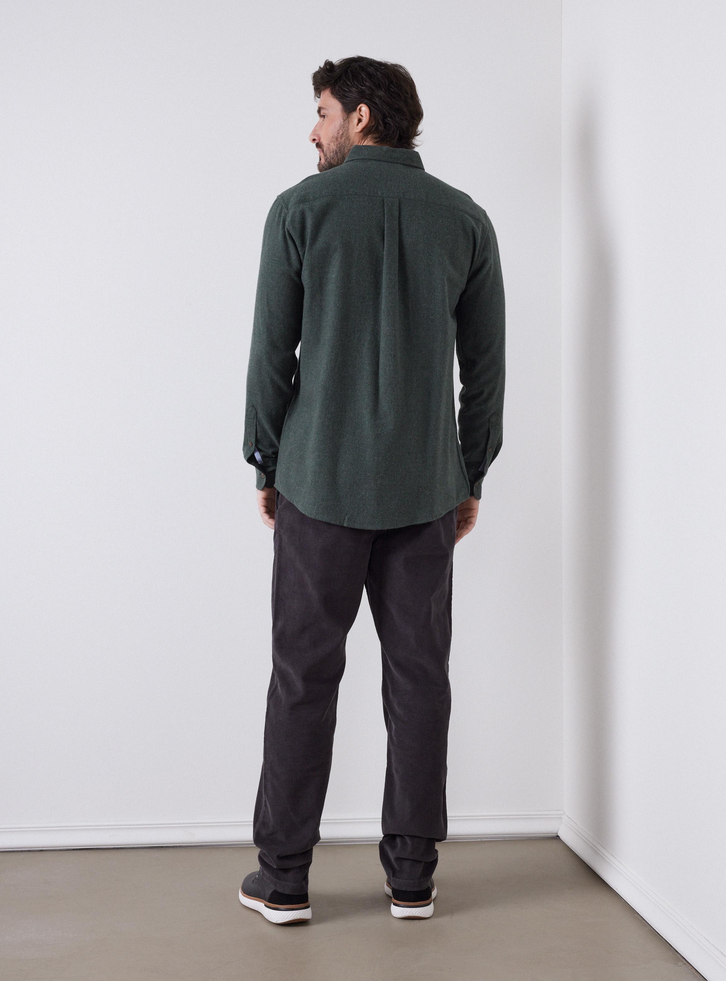 Camisa Lisa Manga Larga-5