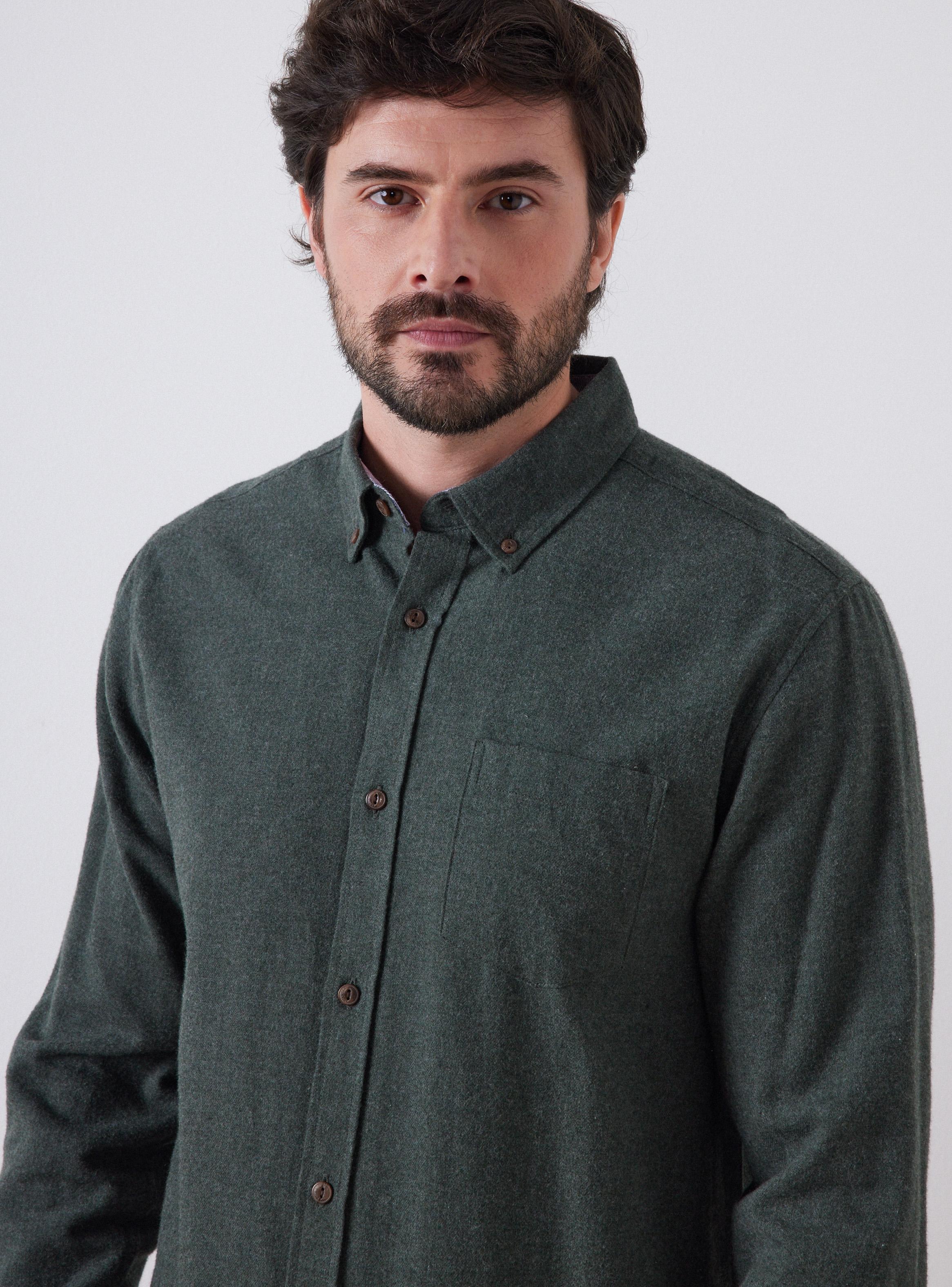 Camisa Lisa Manga Larga-2