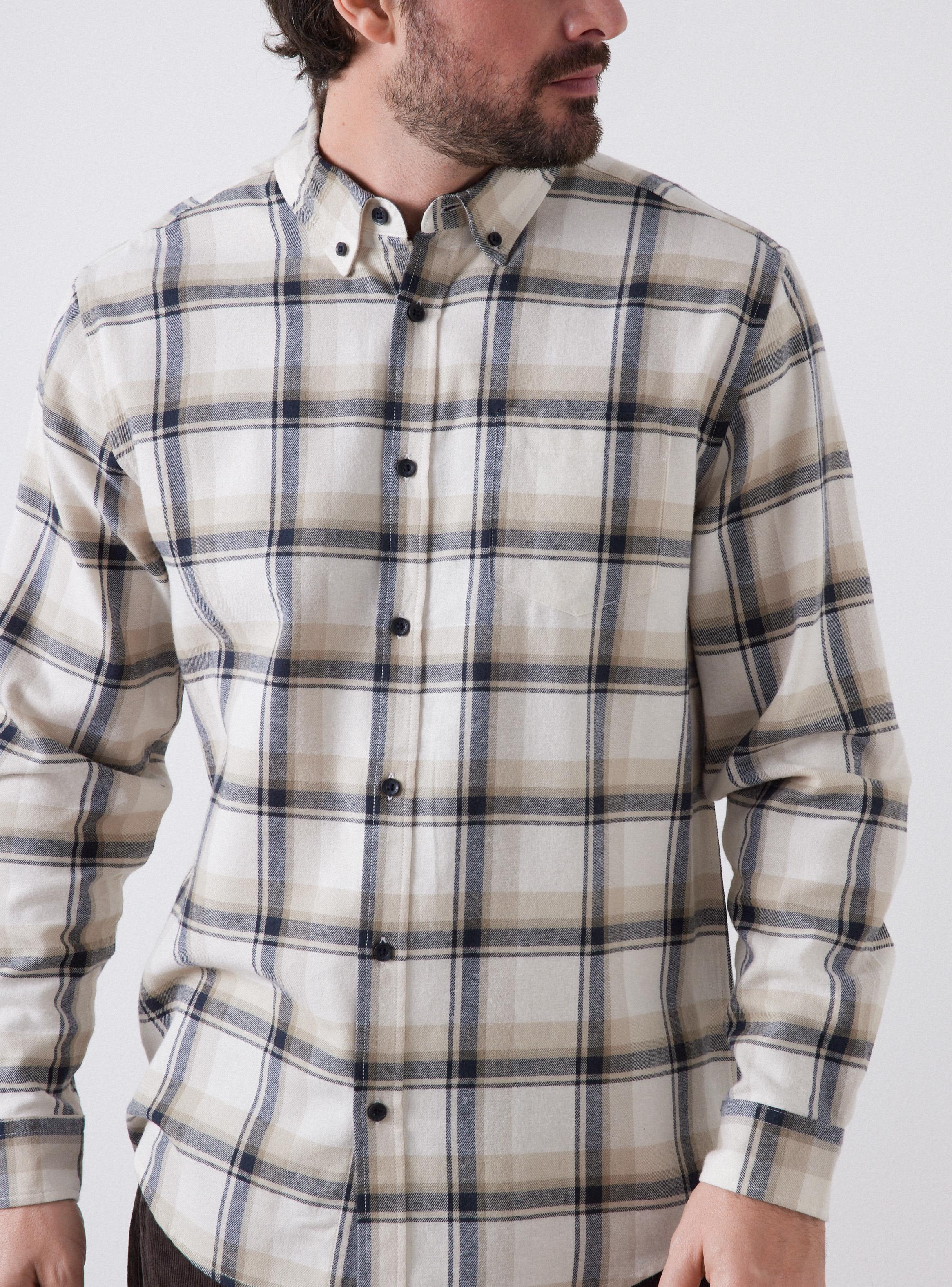 Camisa Franela Cuadros Multicolor Print-2