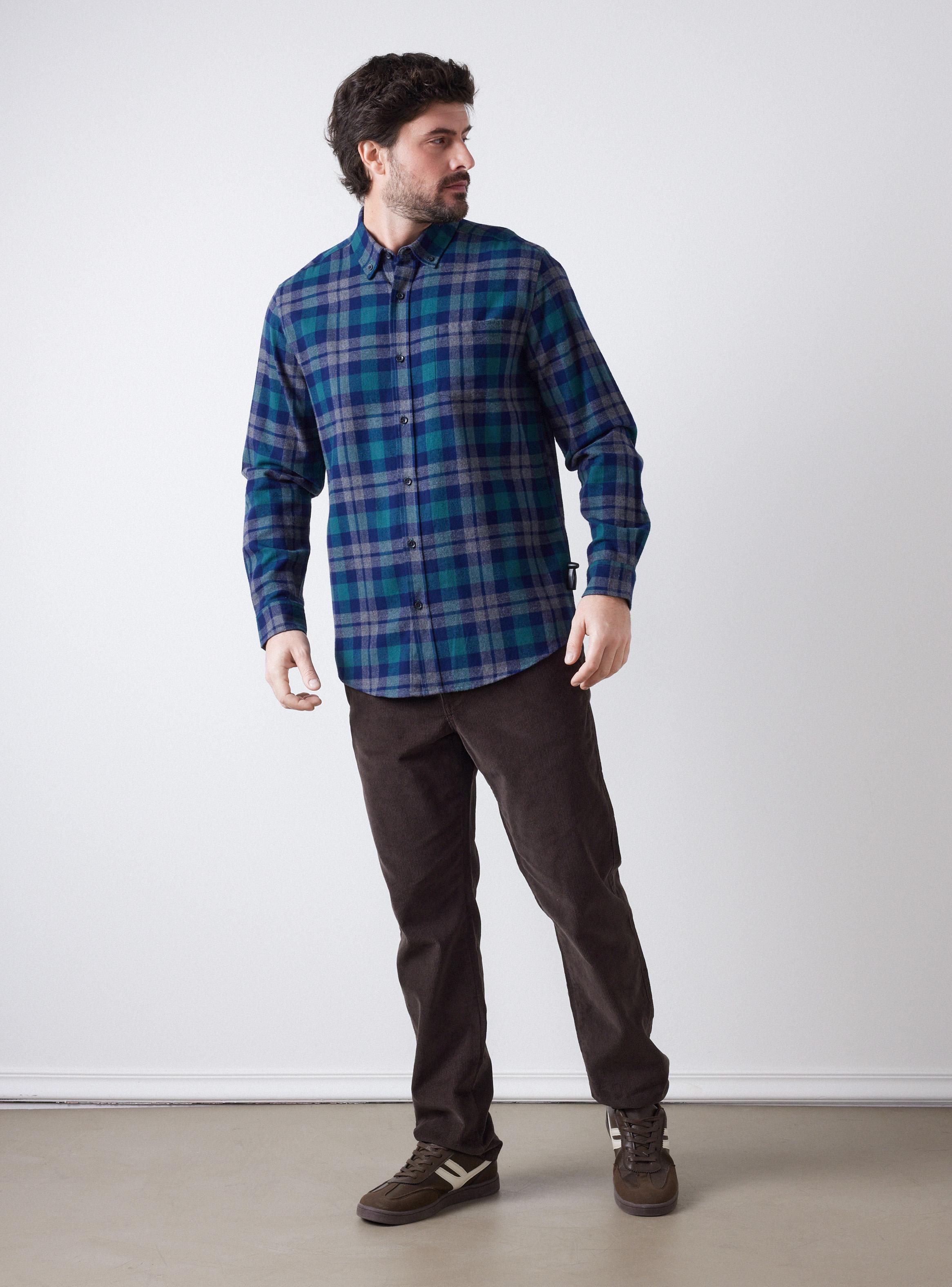 Camisa Franela Checks Multicolor-4