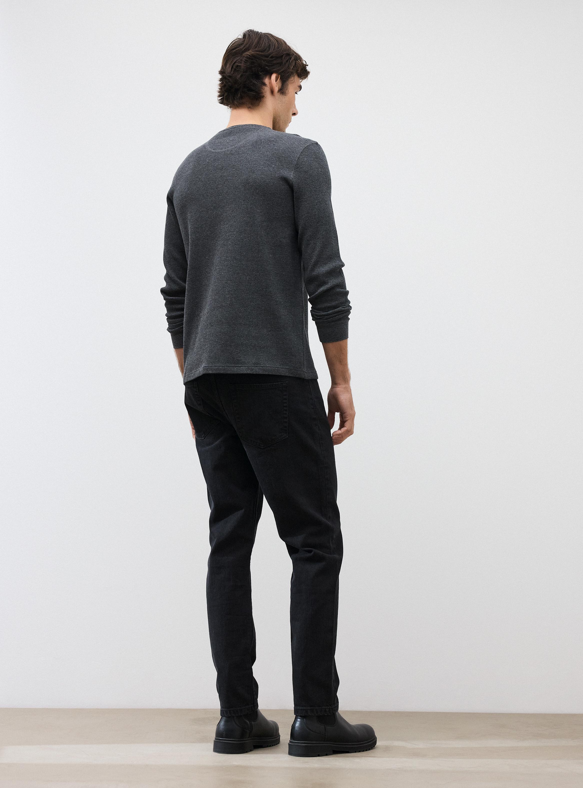 Jeans Liso Clásico Slim Fit Algodón-5