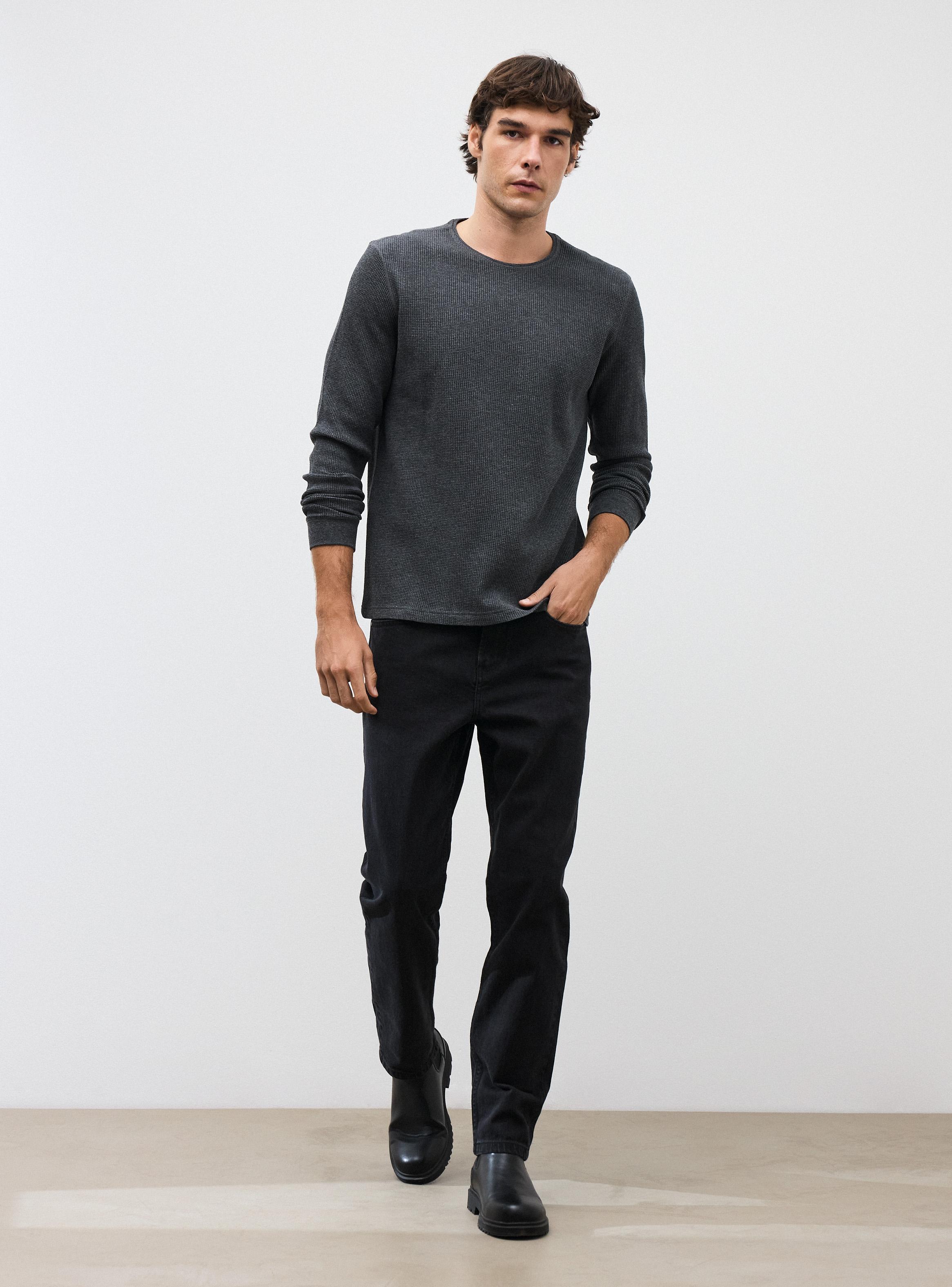 Jeans Liso Clásico Slim Fit Algodón-4