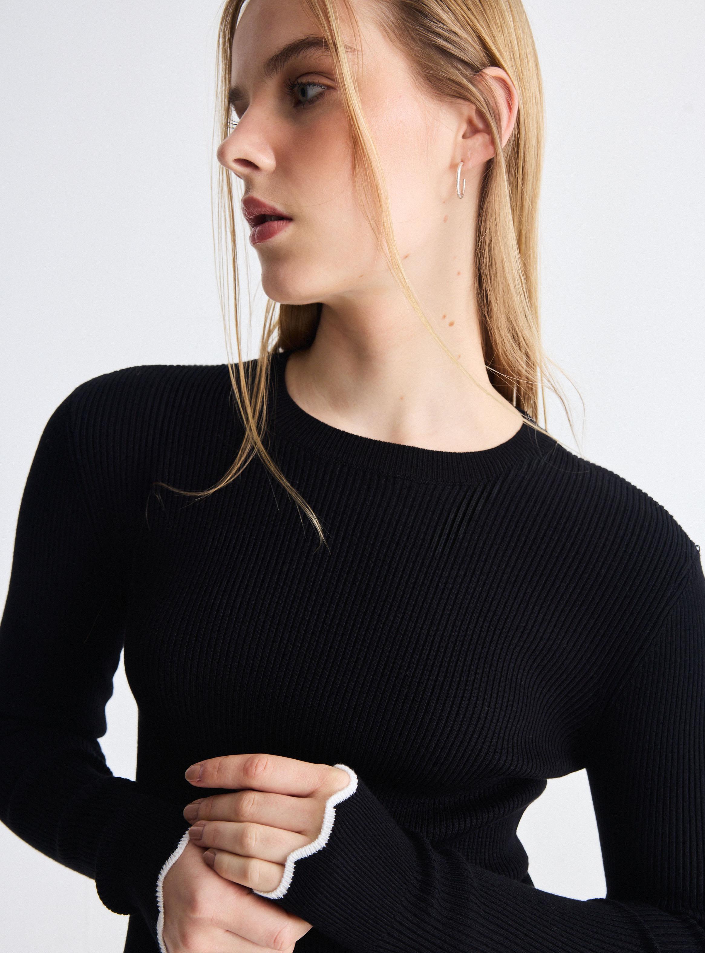 Sweater Tejido Acanalado-2