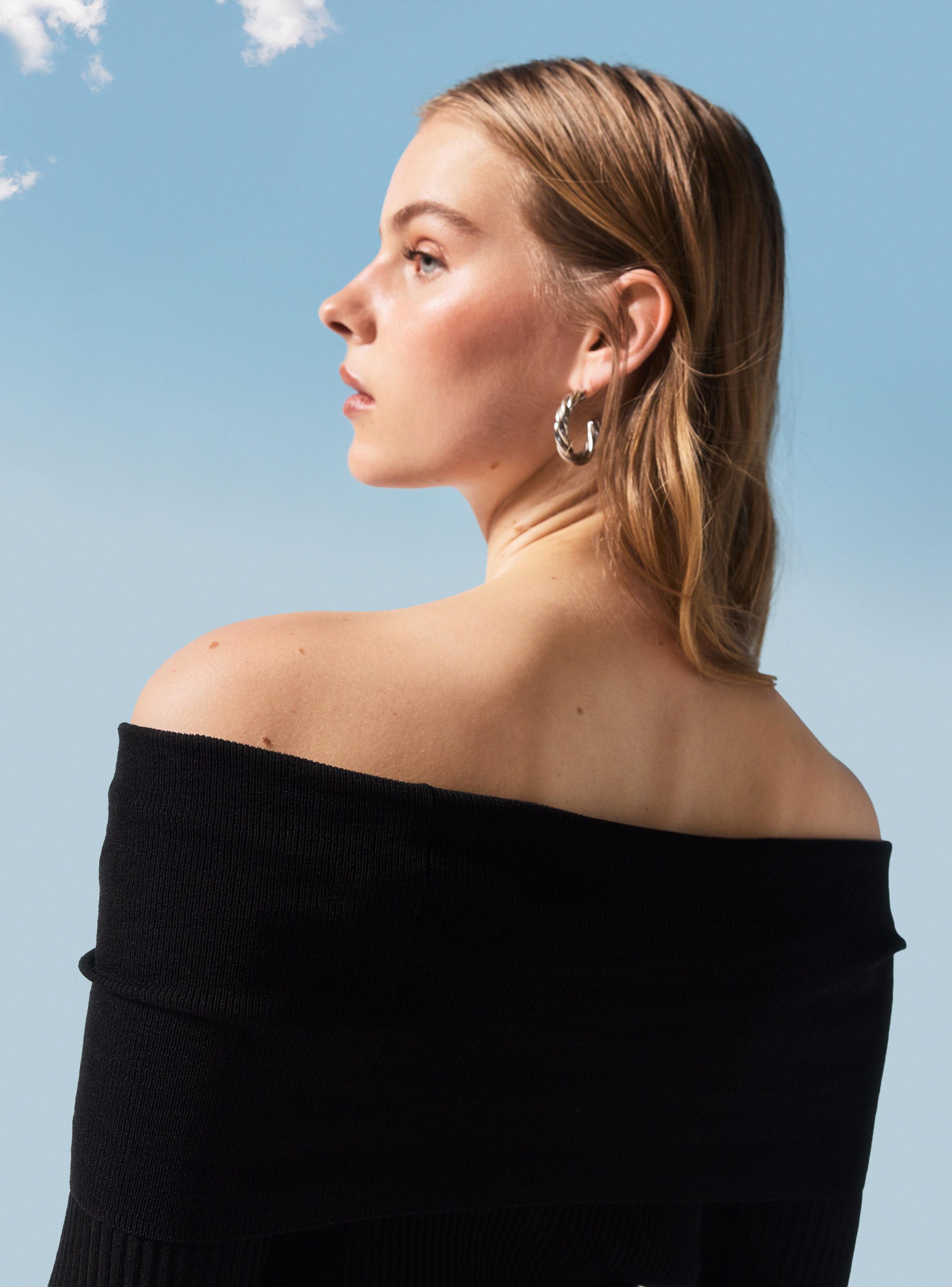 Sweater Tejido sin Hombros-3