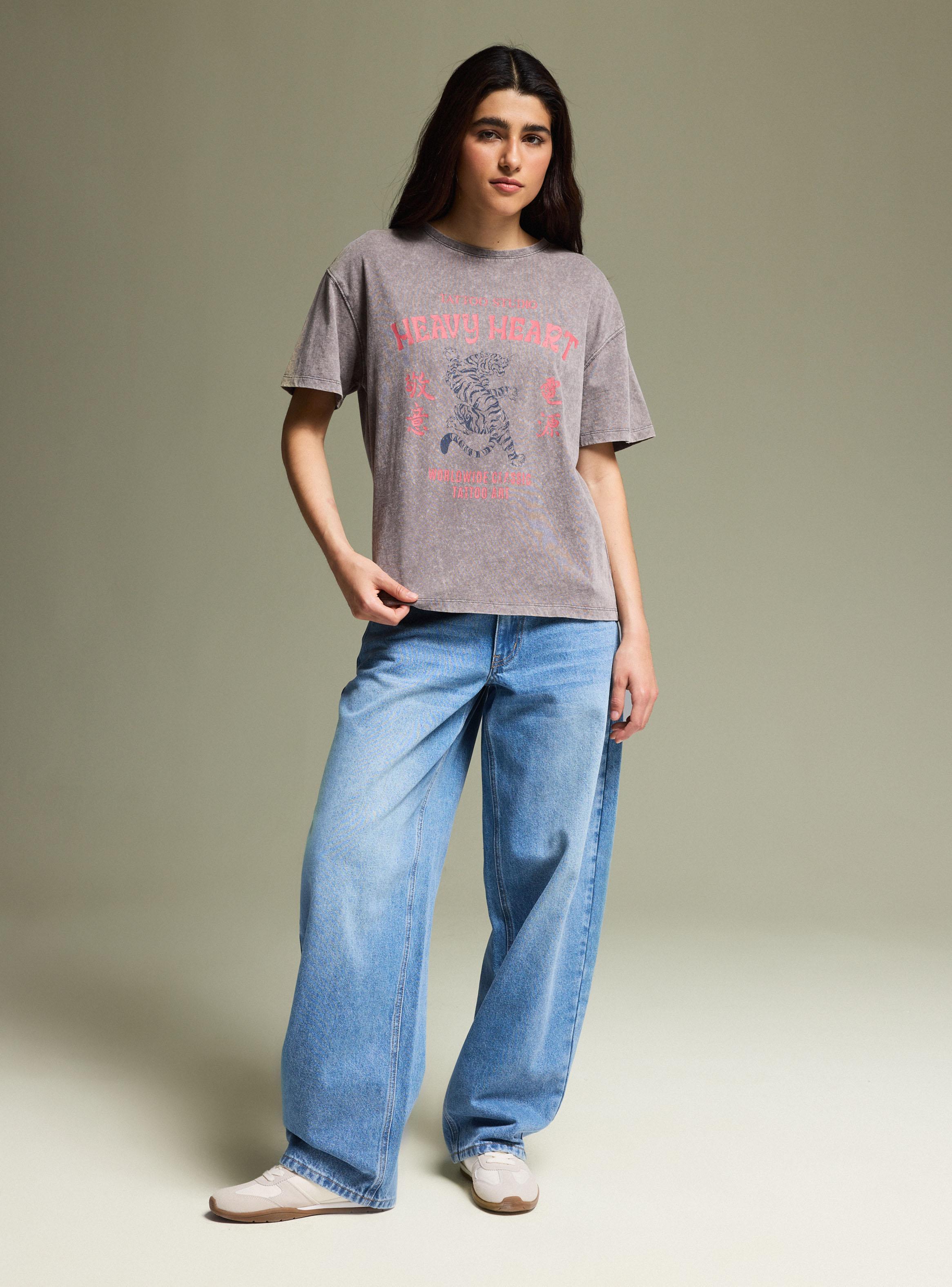 Polera con Estampado en el Delantero-4