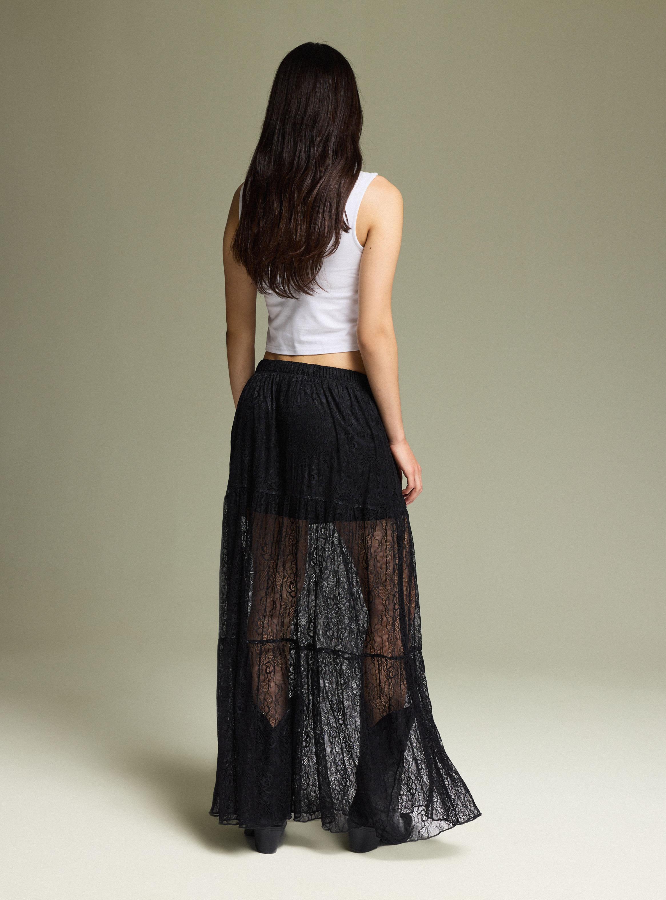 Falda Encaje Larga-5