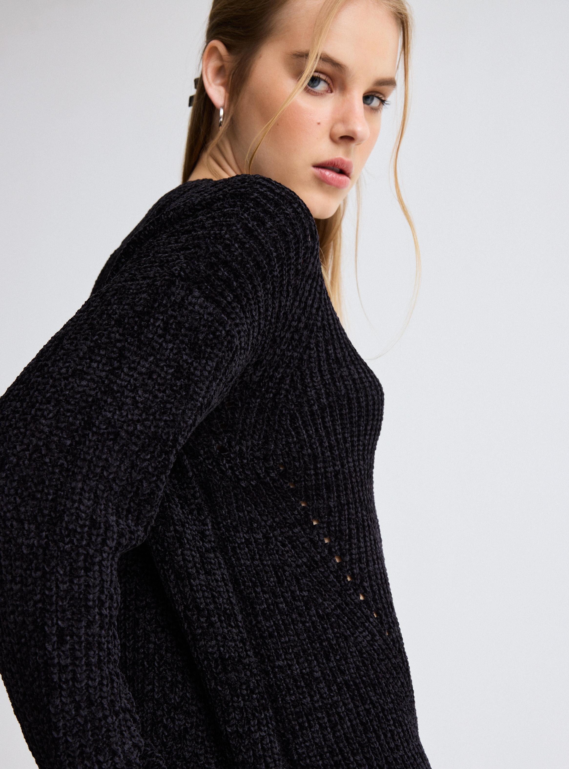 Sweater Cuello Redondo Punto Texturizado-3