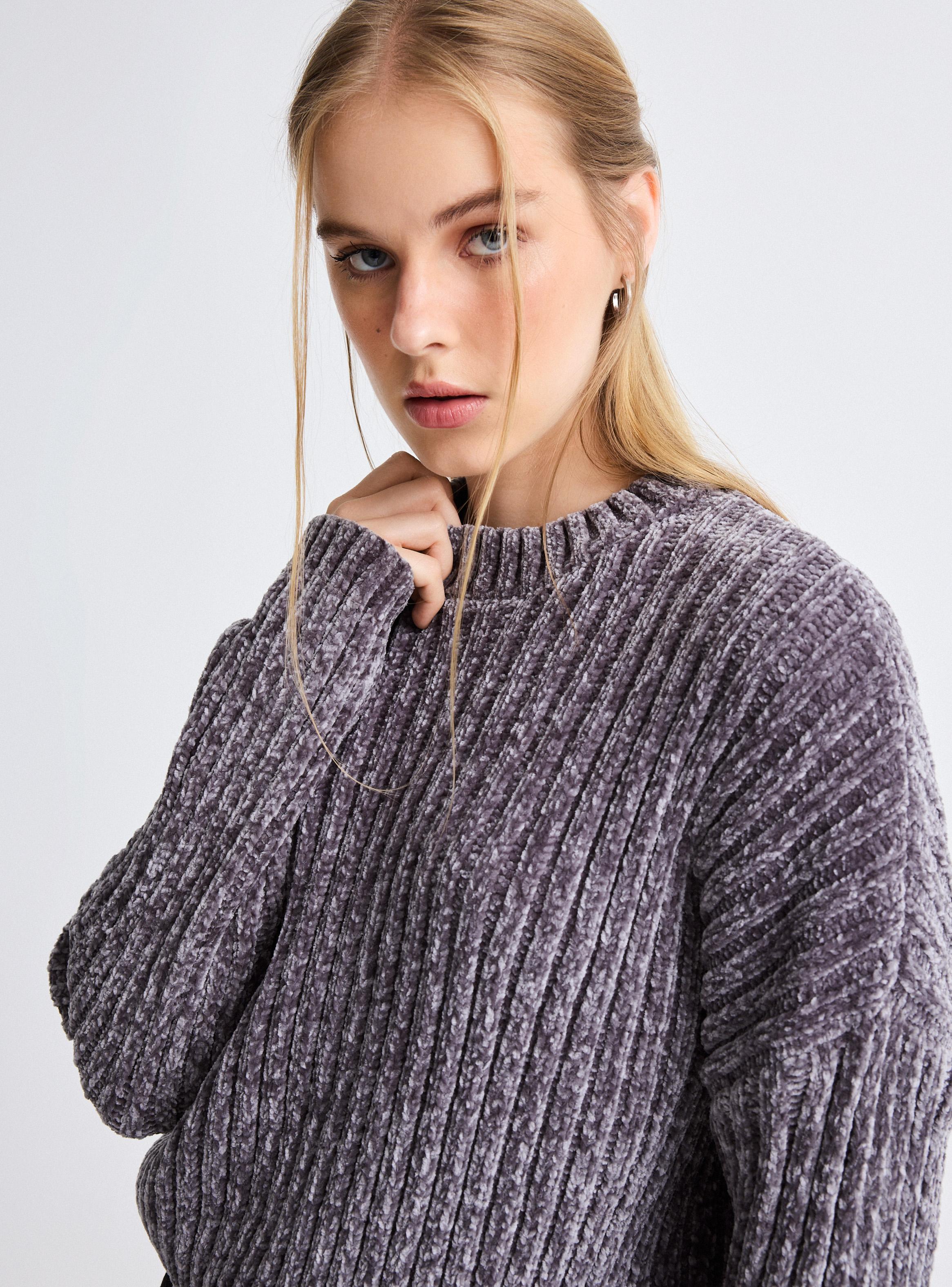 Sweater Tejido Punto Acanalado-2