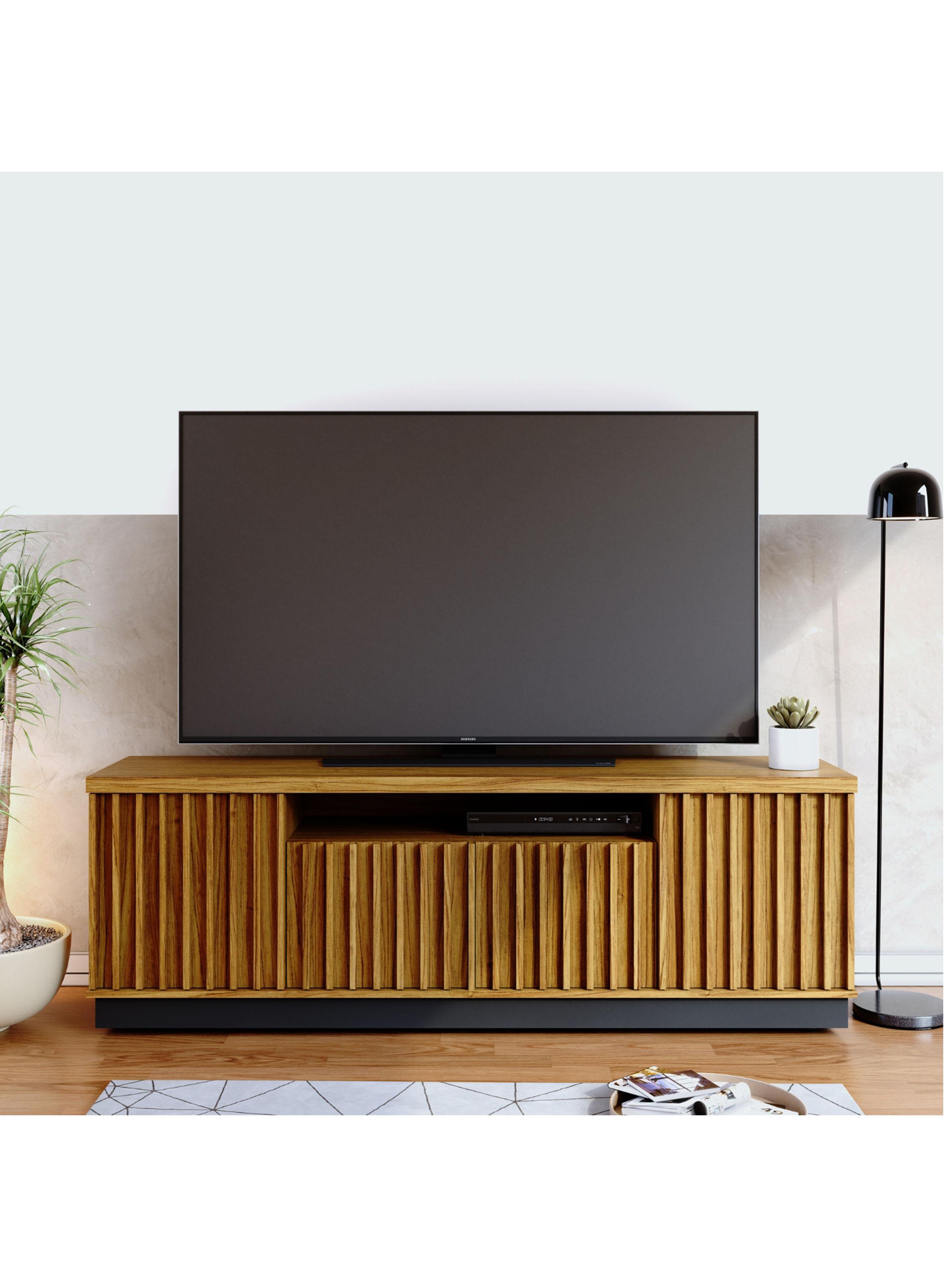 Rack Tv 75'' Amazonas Café Negro-3