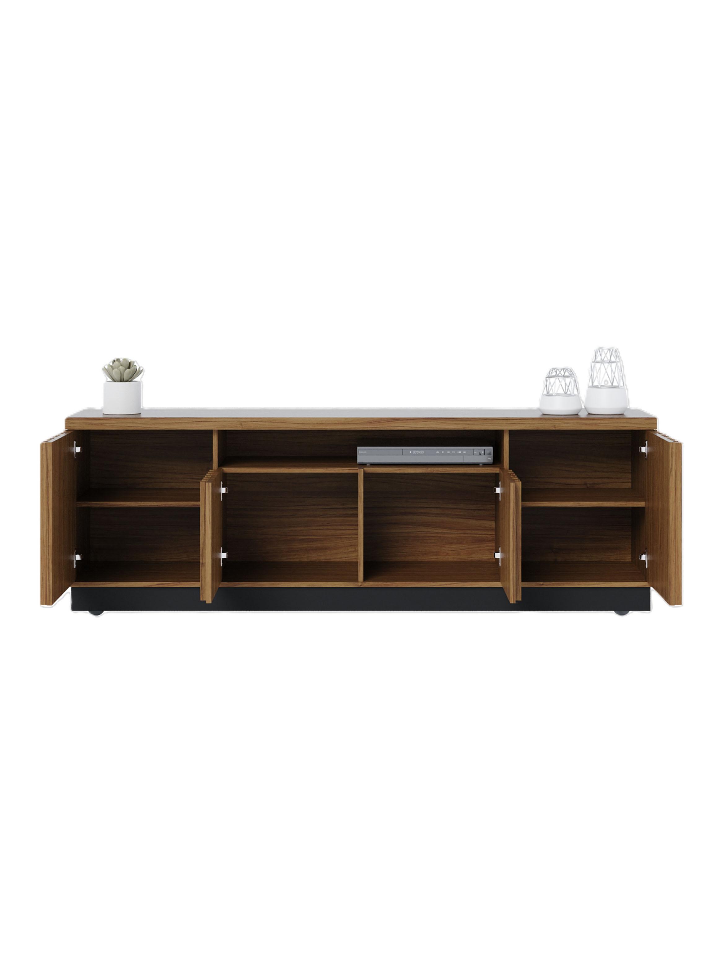 Rack Tv 75'' Amazonas Café Negro-2