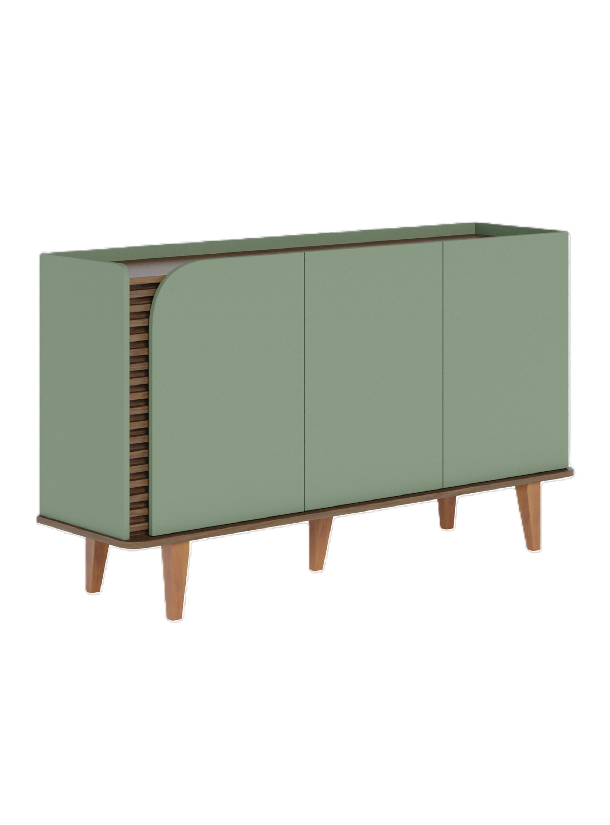 Buffet Jurere Almendra Verde 79.2x39.9x136 cm-2