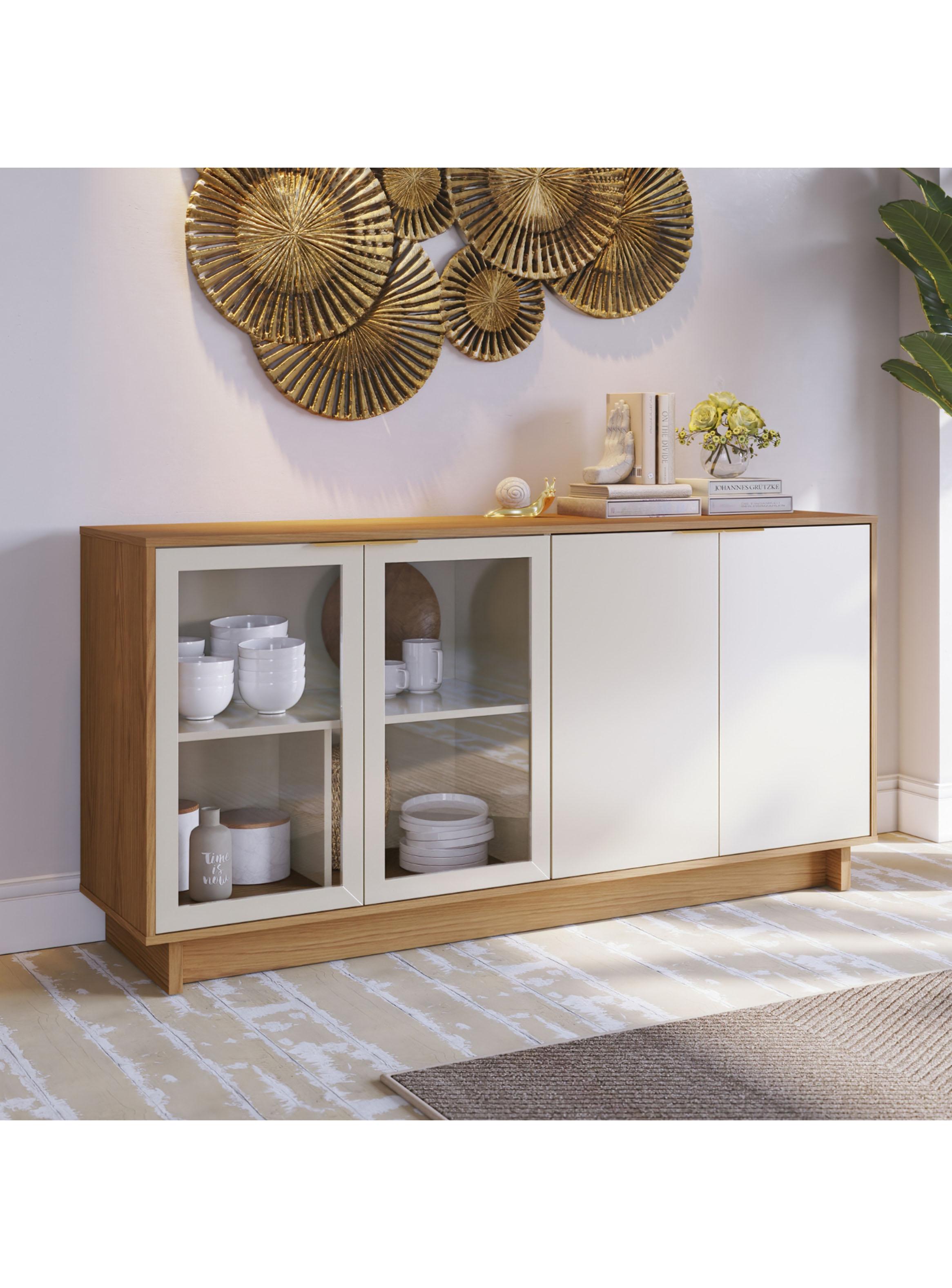 Buffet Vittoria Freijo Café 80.3x42.8x160 cm-2