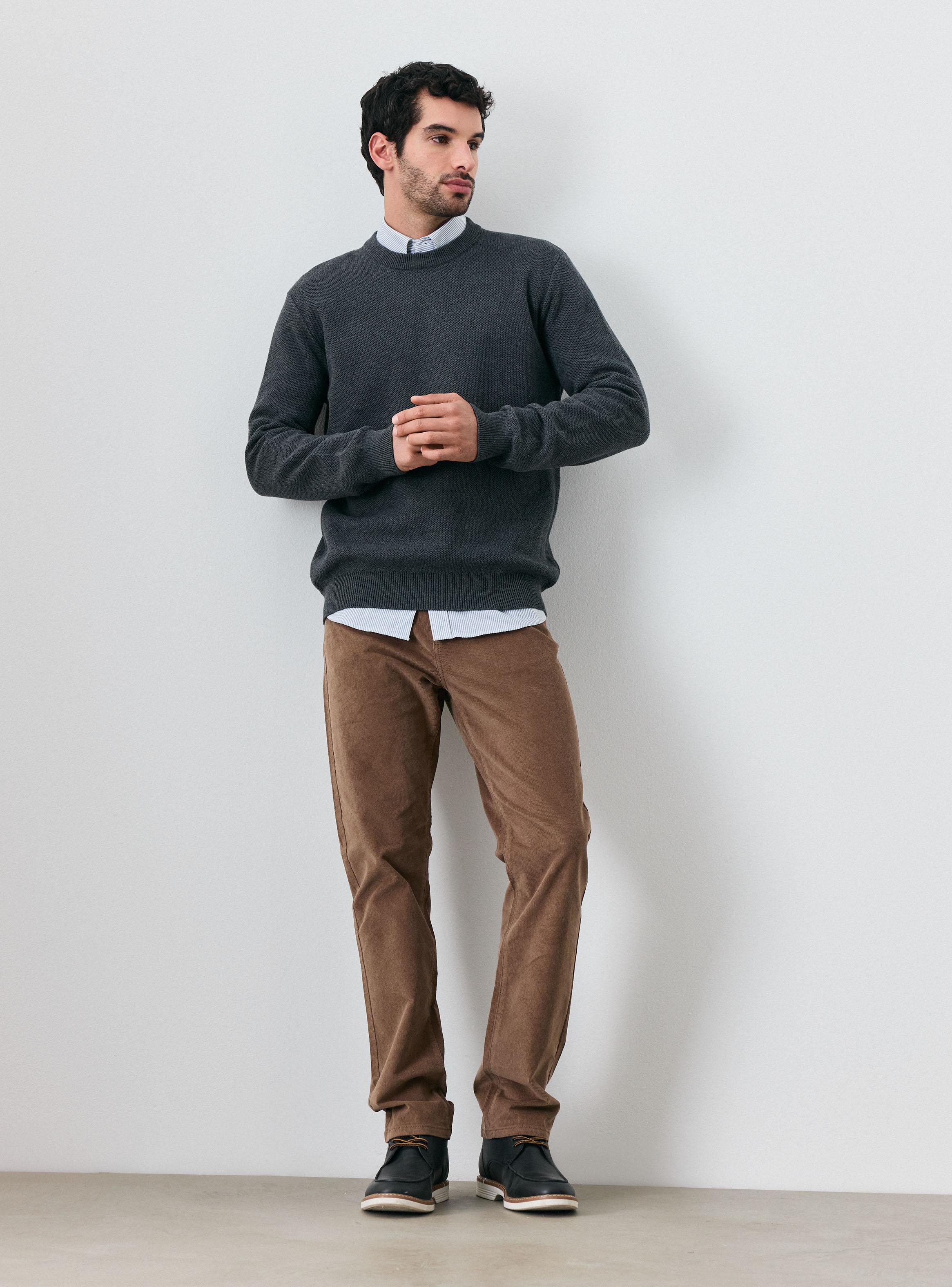 Sweater Cuello Redondo Casual-4