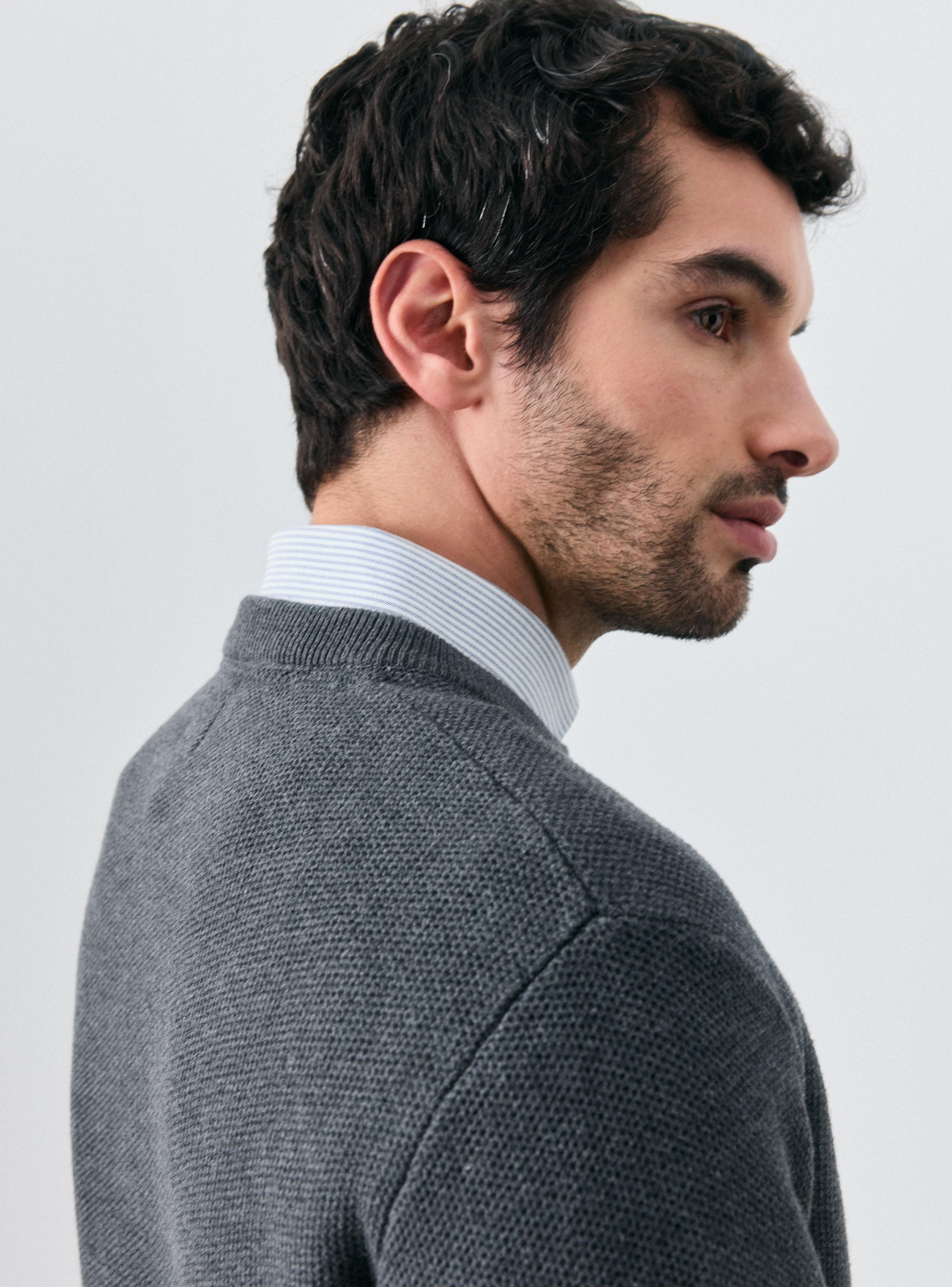 Sweater Cuello Redondo Casual-3