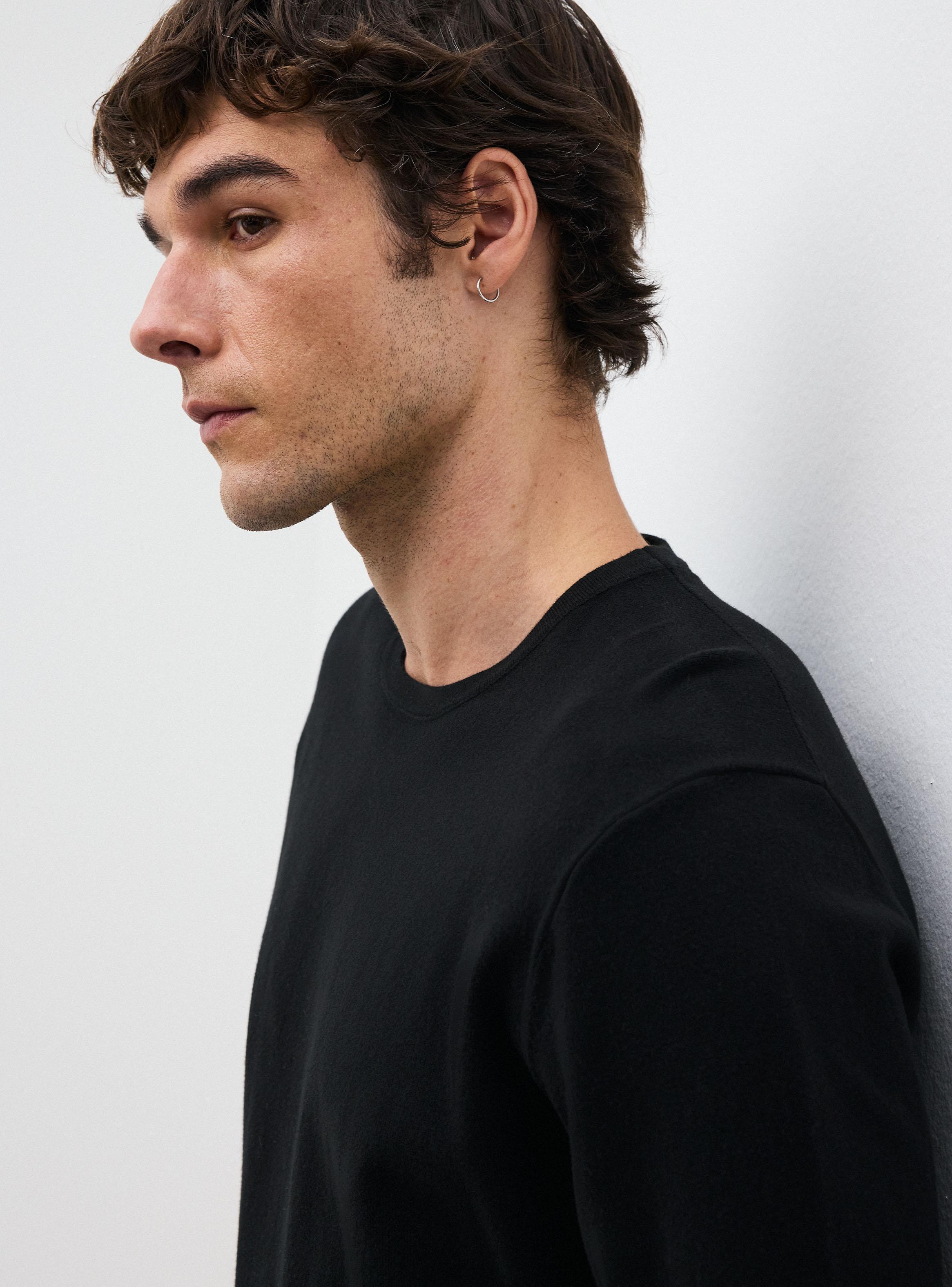 Sweater Cuello Redondo Liso Algodón-3